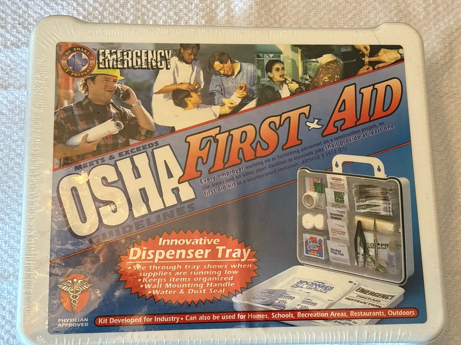 Y2K 173 pc. Emergency First Aid Kit Workplace OSHA Guidelines Waterproof Vintage