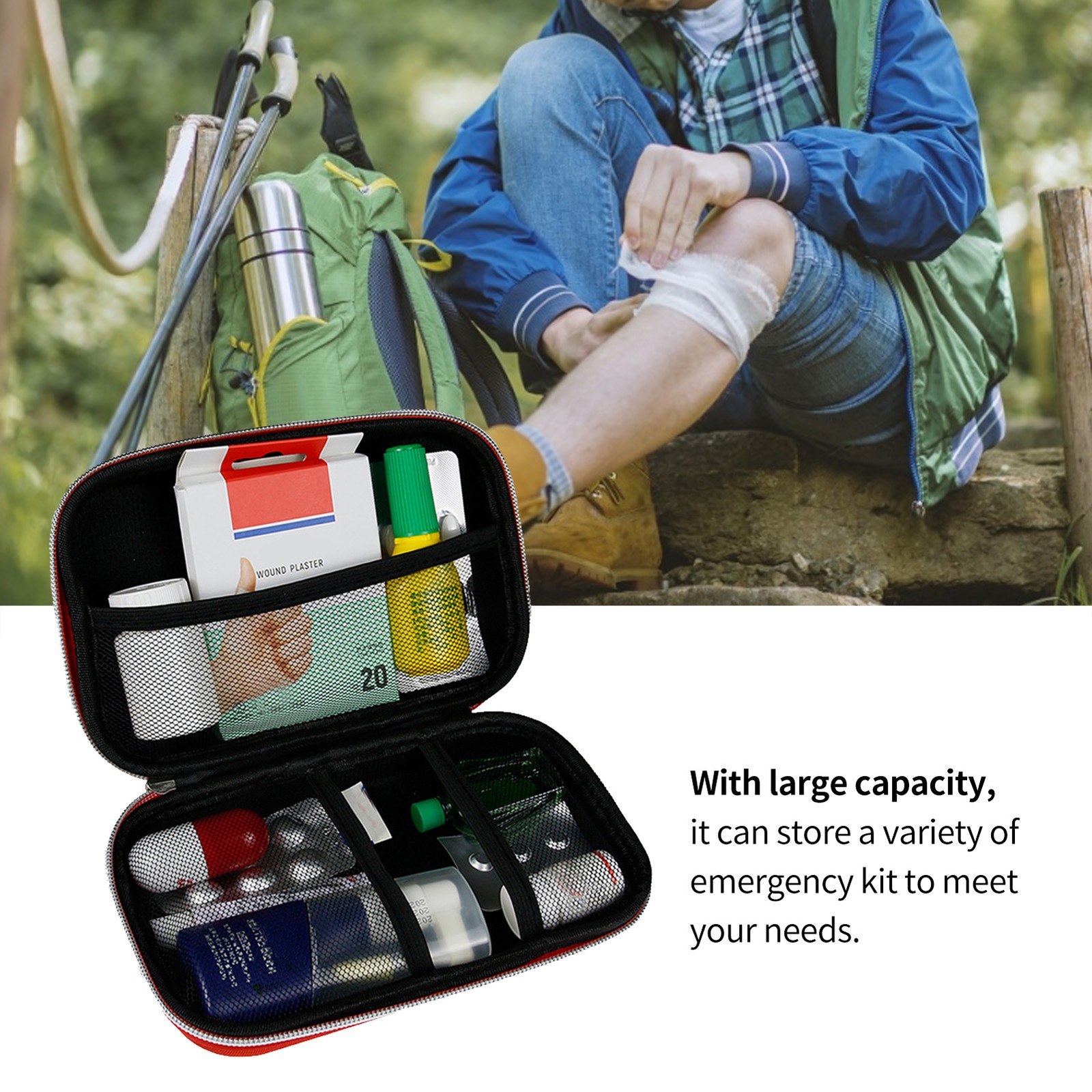 Hard Shell EVA Empty Emergency Kit Case Portable