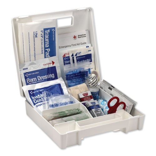 First Aid Only Bulk ANSI 2015 Compliant First Aid Kit, 89 Pieces, Plastic Case