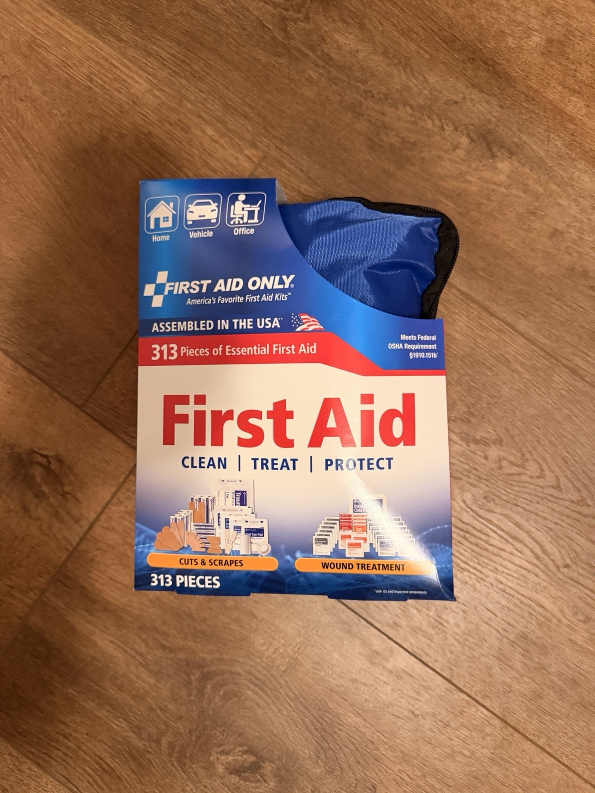 First Aid Only 91081 First Aid Kit 313 Pieces New In Box Unopened