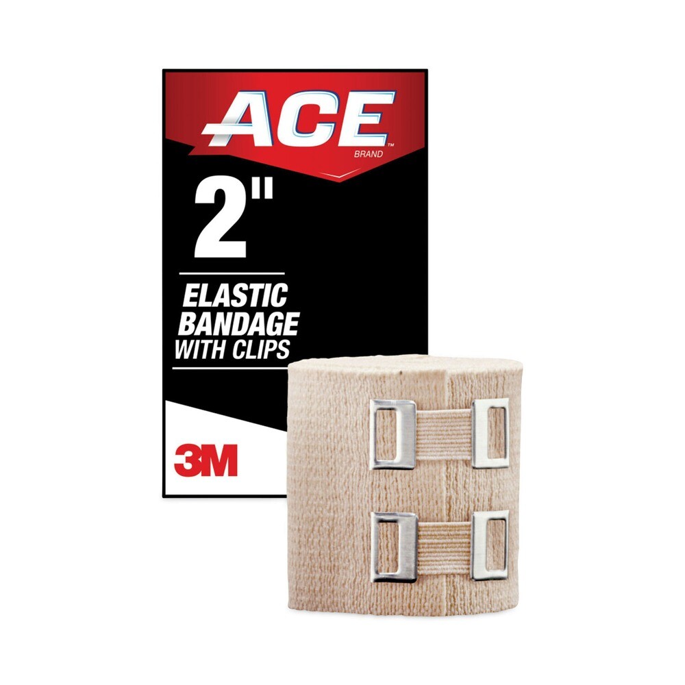 ACE 207310 2" x 50" Elastic Bandage with E-Z Clips New