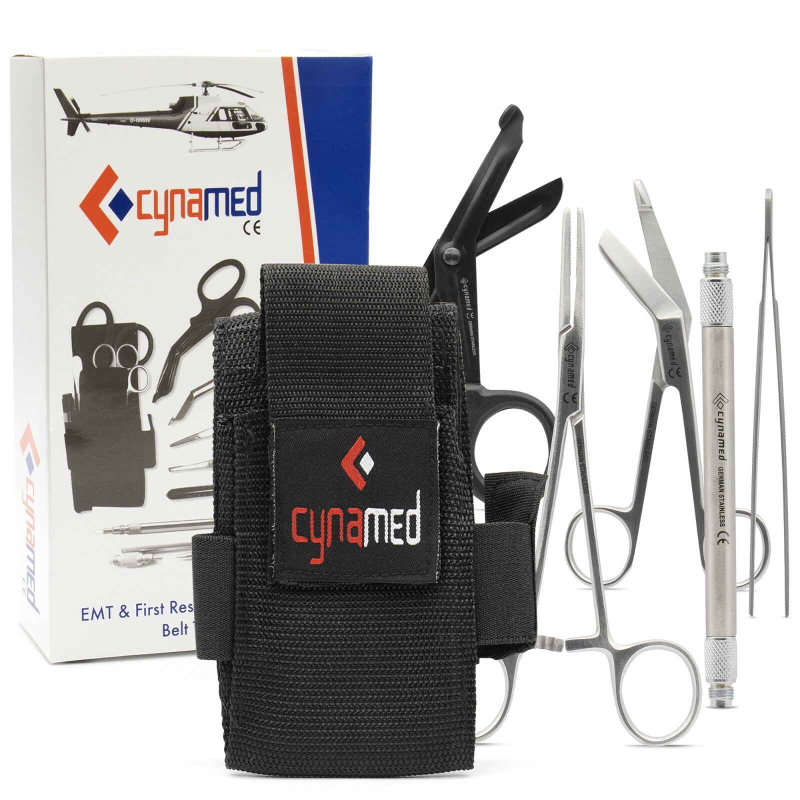 First Responder Medical Tool Kit Adjustable Multi-Pocket Nylon Belt Pouch
