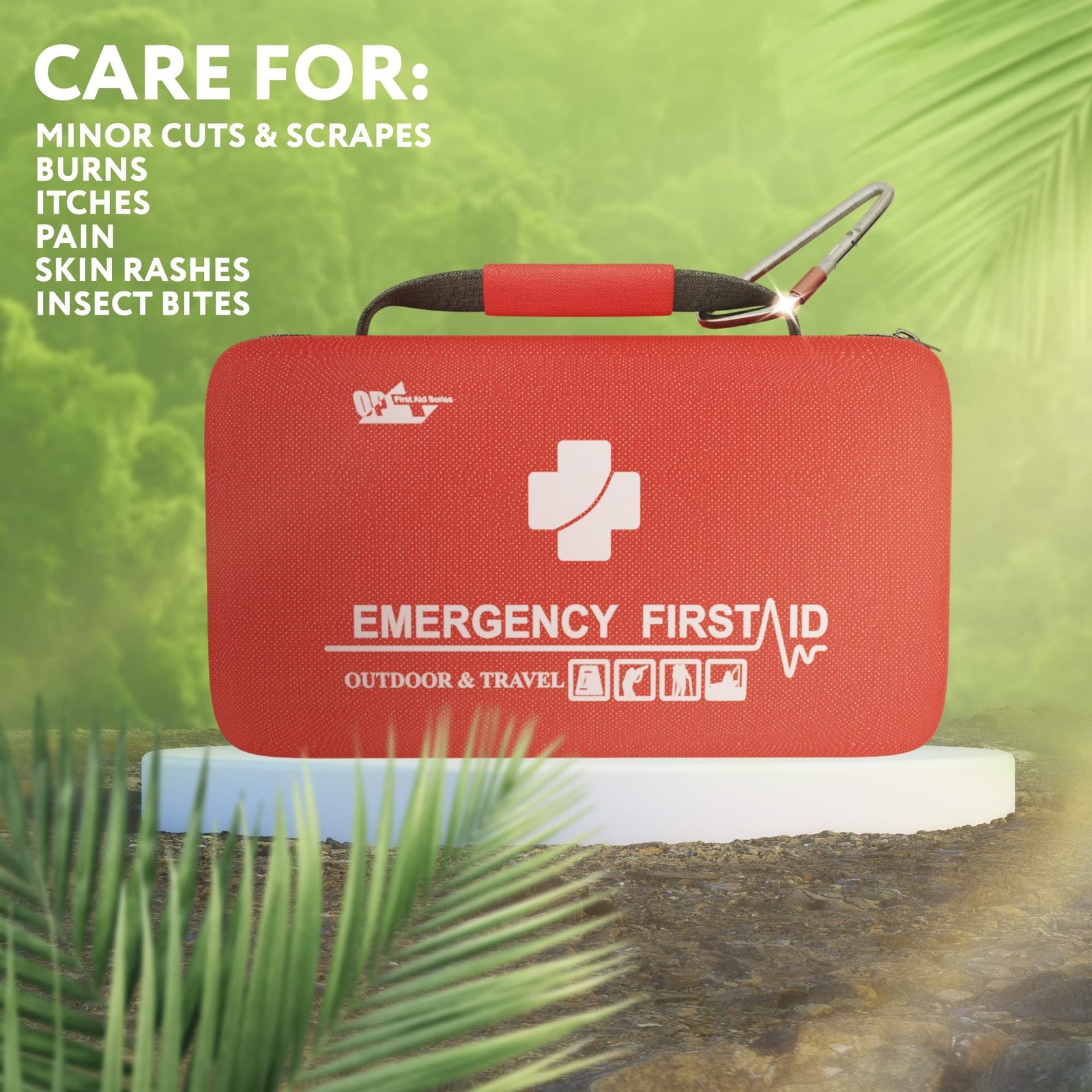 Small Survival First Aid Kit EVA Waterproof Emergency Bag 121 Count Small size