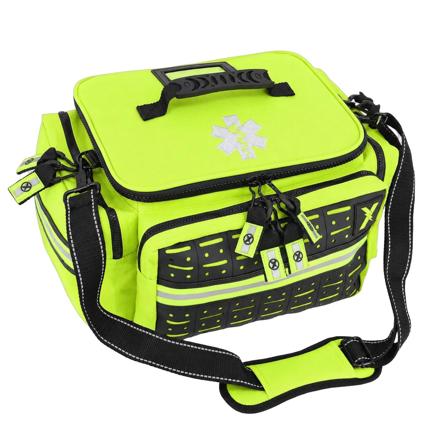 Lightning X Mid-Sized First Responder EMT Bag | LXMB25 | Fully Stocked w/ 240…