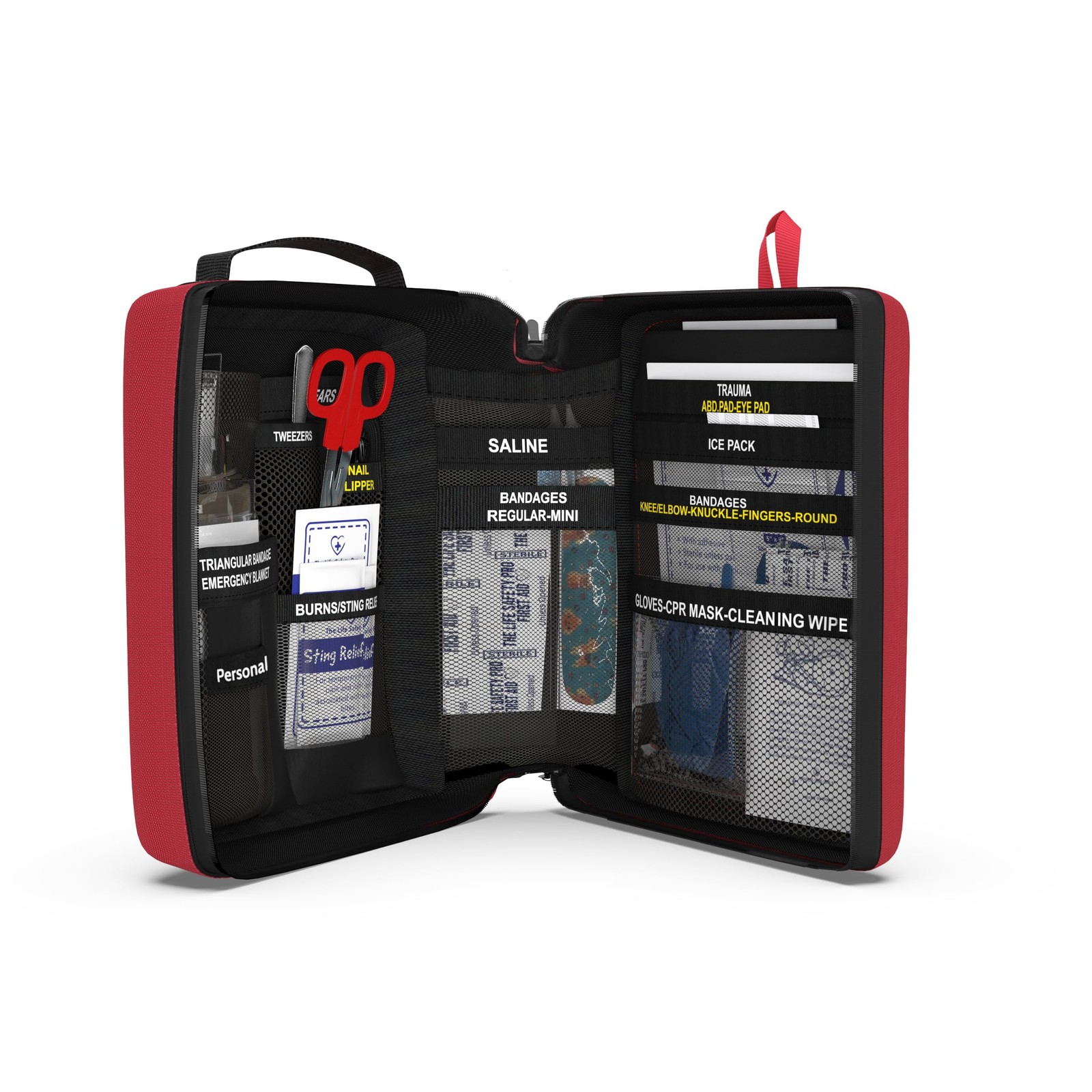 Portable First Aid Kit for Kids with CPR Shield – Ideal for Home, Car, School…
