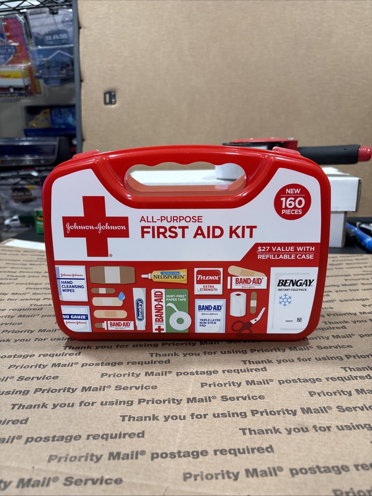 Johnson & Johnson All-Purpose First Aid Kit – 160 ct