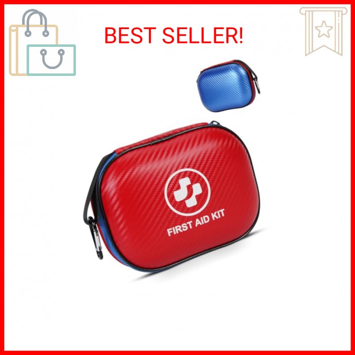 Small First Aid Kit – 185 Pieces Waterproof Emergency Kit for Home, Car, Office,