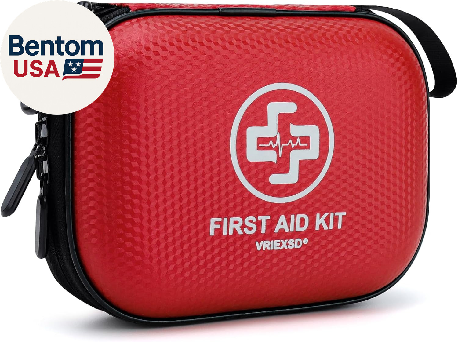 Mini First Aid Kit – 150 Piece Small Waterproof Hard Shell Medical Kit for Home,