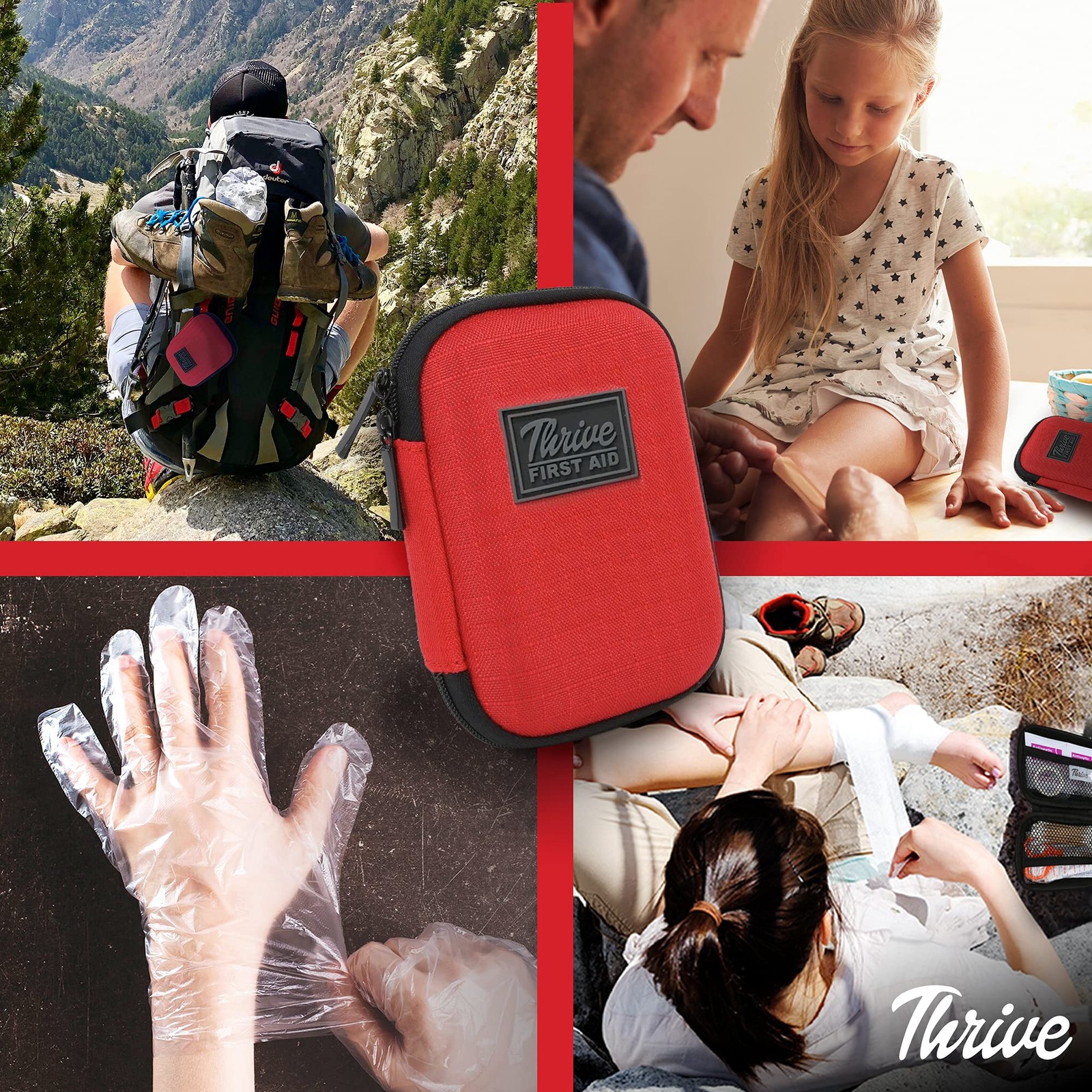 Mini First Aid Kit – Compact Travel Essentials Pack – Waterproof Camping Esse…