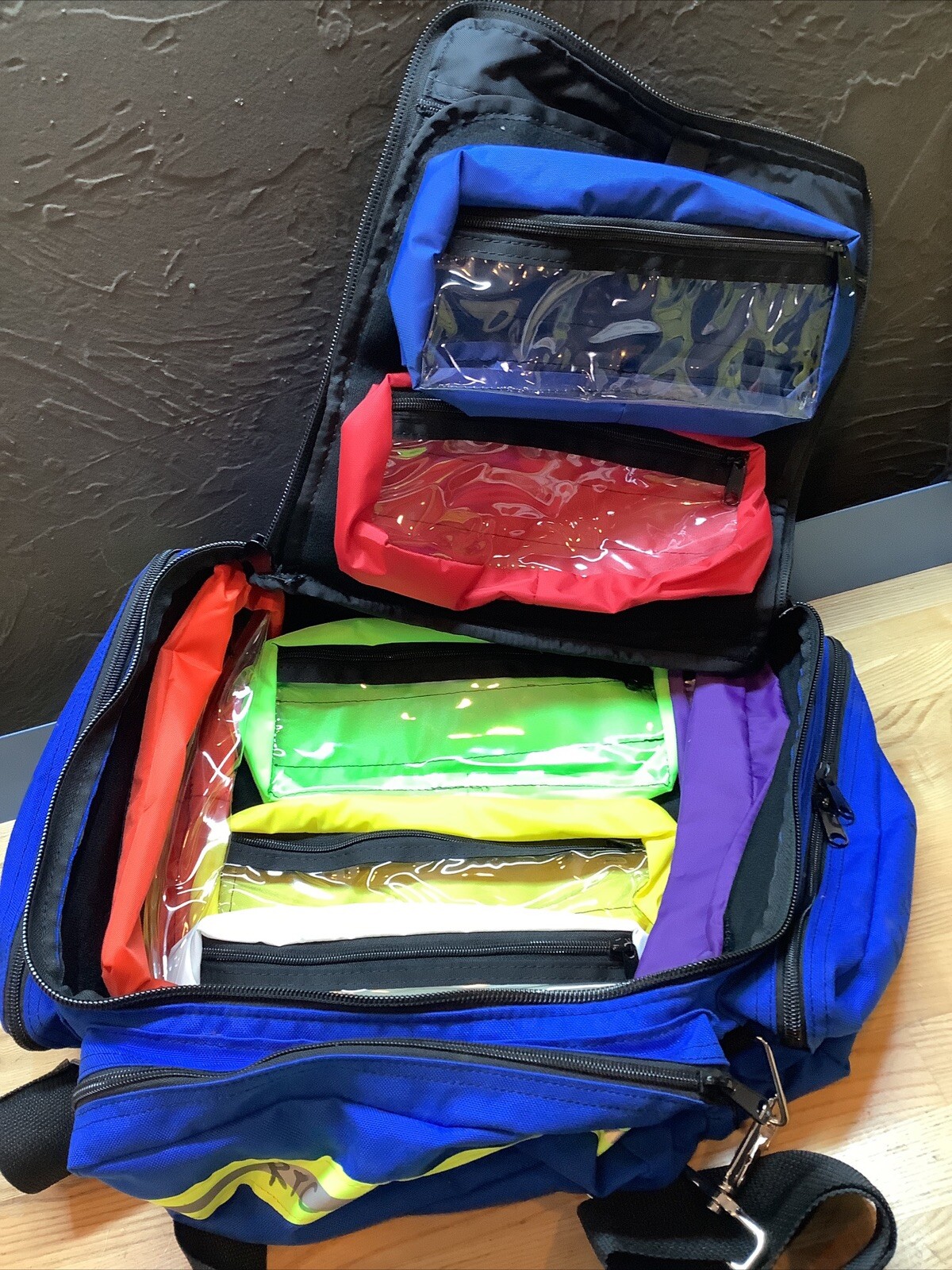 Pediatric ALS Bag 20 In L,18 In W & 11 In T. Royal Blue.