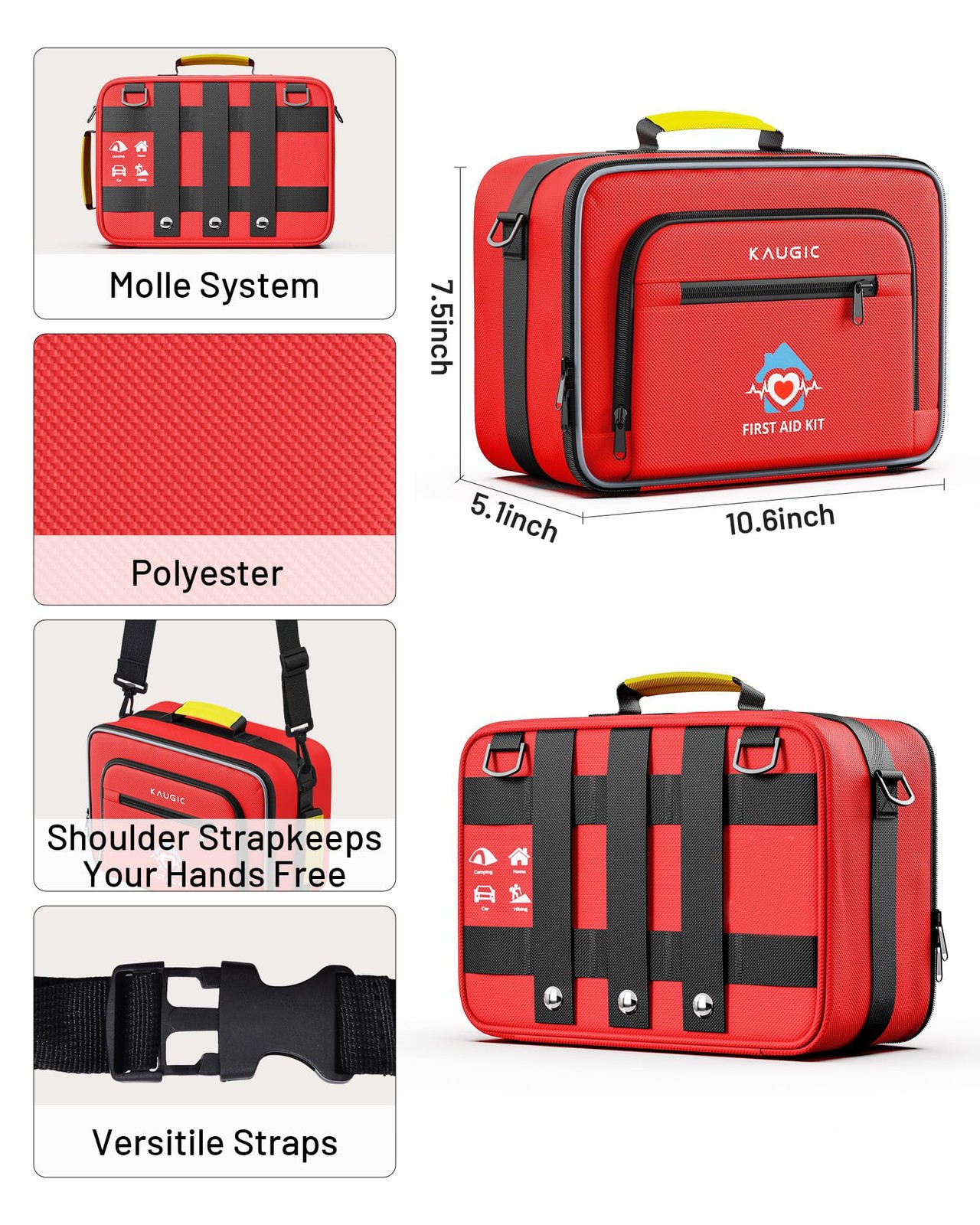 500 PCS First Aid Kit – Emergency Supplies for Home, Car, Travel, Camping