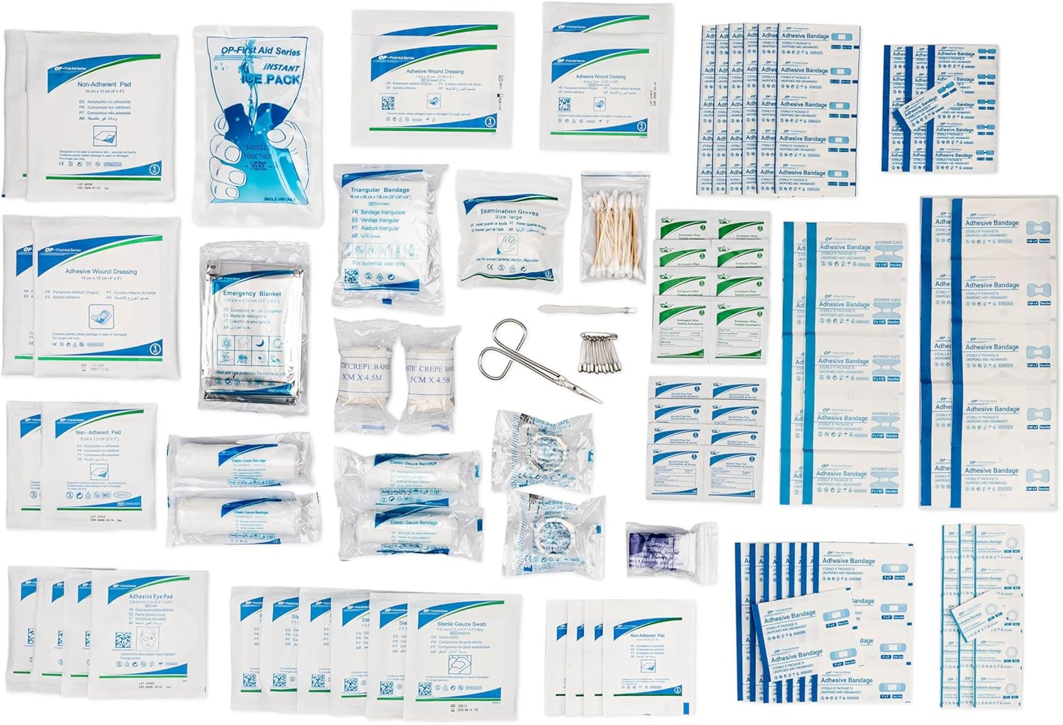 First Aid Kit Refill – 200 Piece – Extra Replacement Supplies for First Aid K…