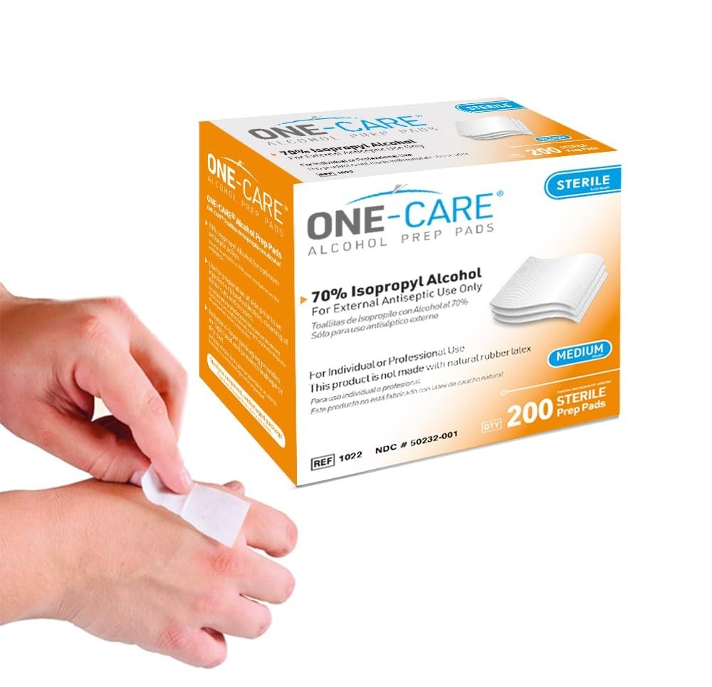 200 Count Unscented 2-Ply Prep Wipes – Ideal for Skin Cleaning & Disinfection