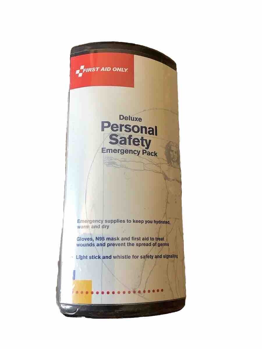 Deluxe Personal Safety Emergency Pack Plastic Case First Aid Travel