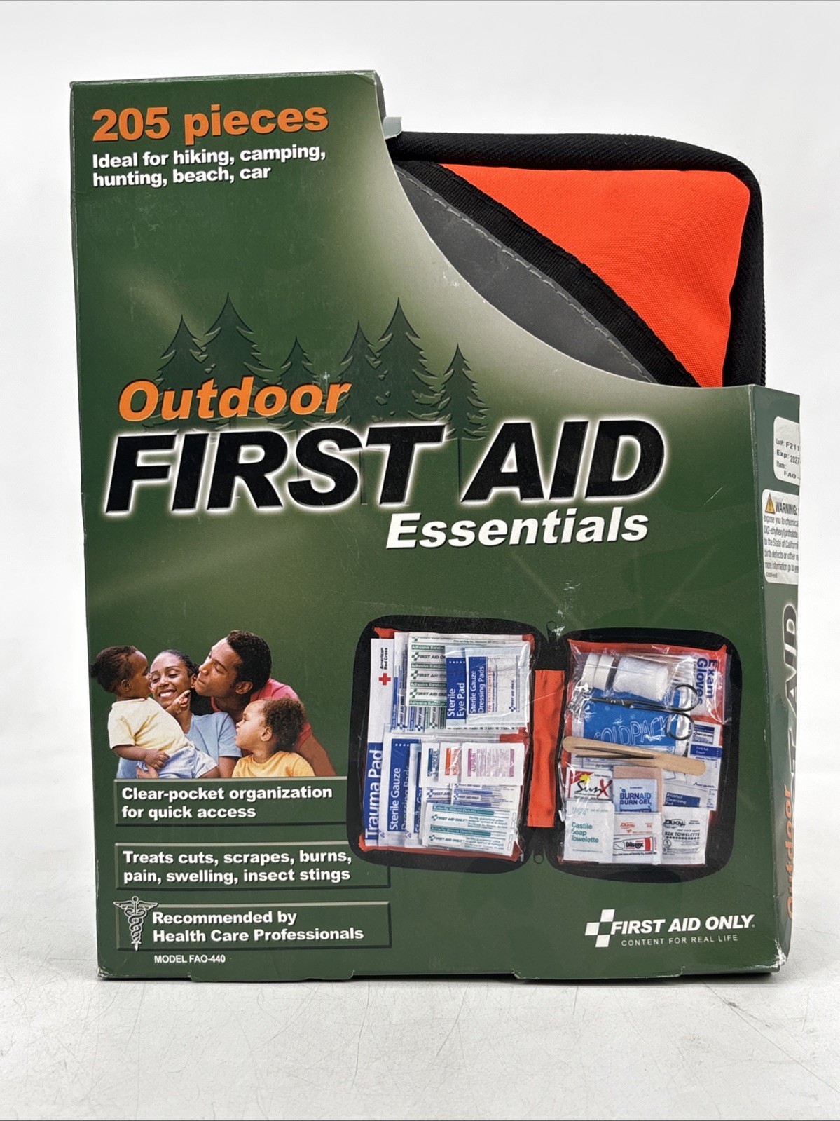 First Aid Only FAO-440 Essential Outdoor First Aid Kit for Minor Aches Injuries
