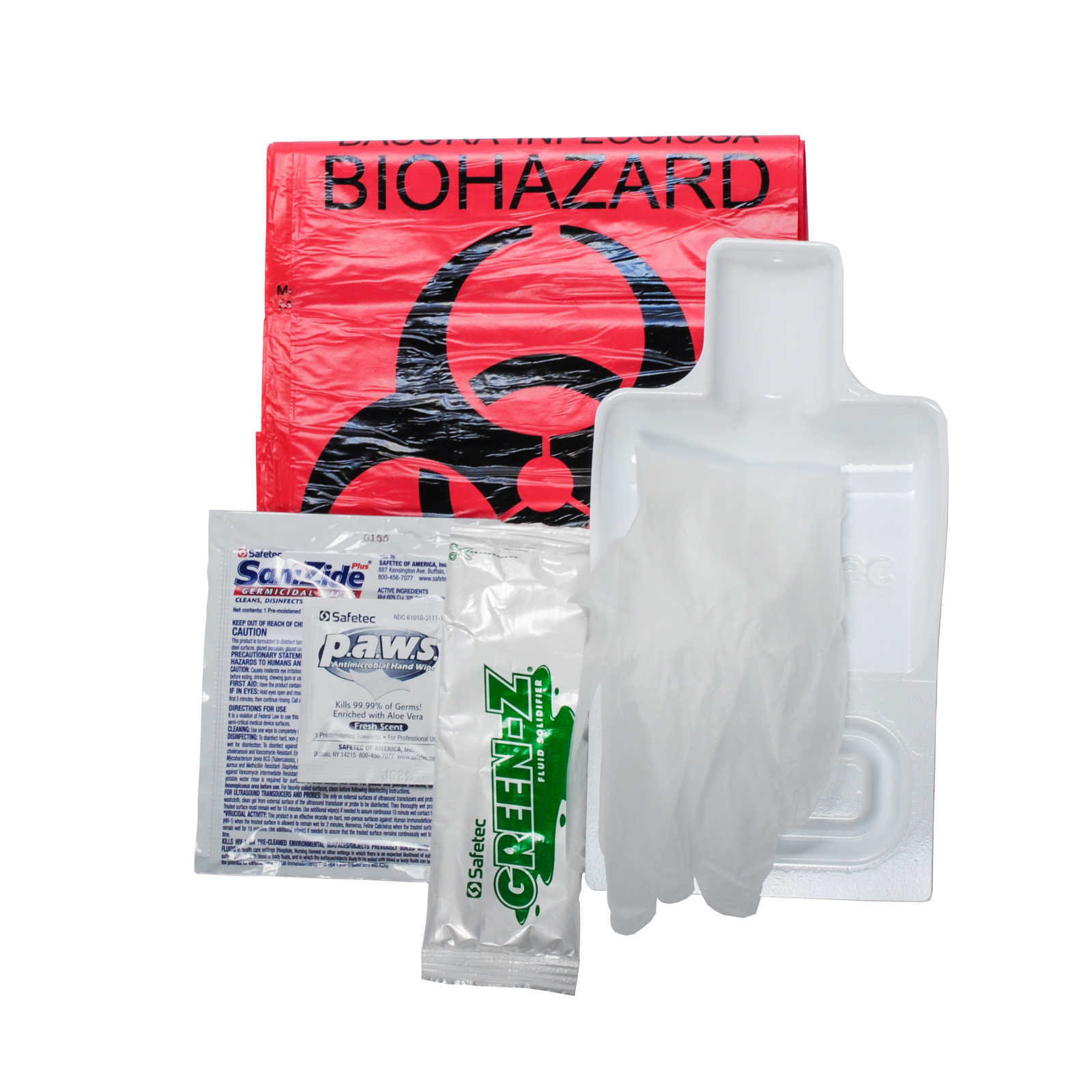 Biohazard Clean Up Kit Green Prepper First Aid Emergency Survival EMP CAR KITS
