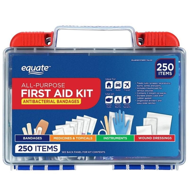 250 Pcs First Aid Kit Home Travel Ice Pack Bandage Ointments Supplie Lightweight