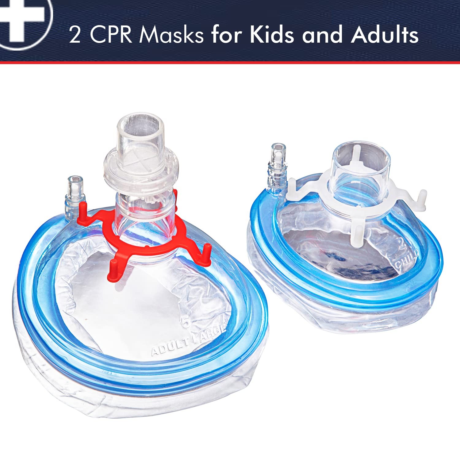First Aid CPR Kit for Adult, and Infant, 8.3”x5”x”3.1”, Detachable Single Val…