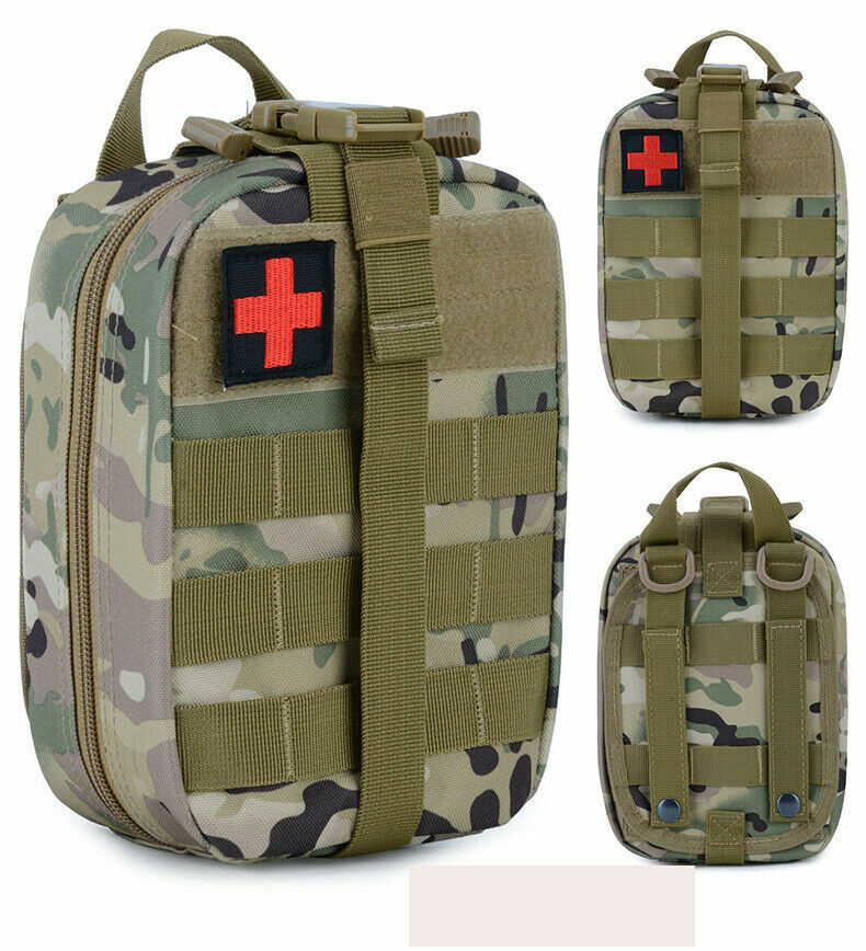Tactical Survival Medical Kit Bag Mens Military Travel Messenger Bag Sports USA
