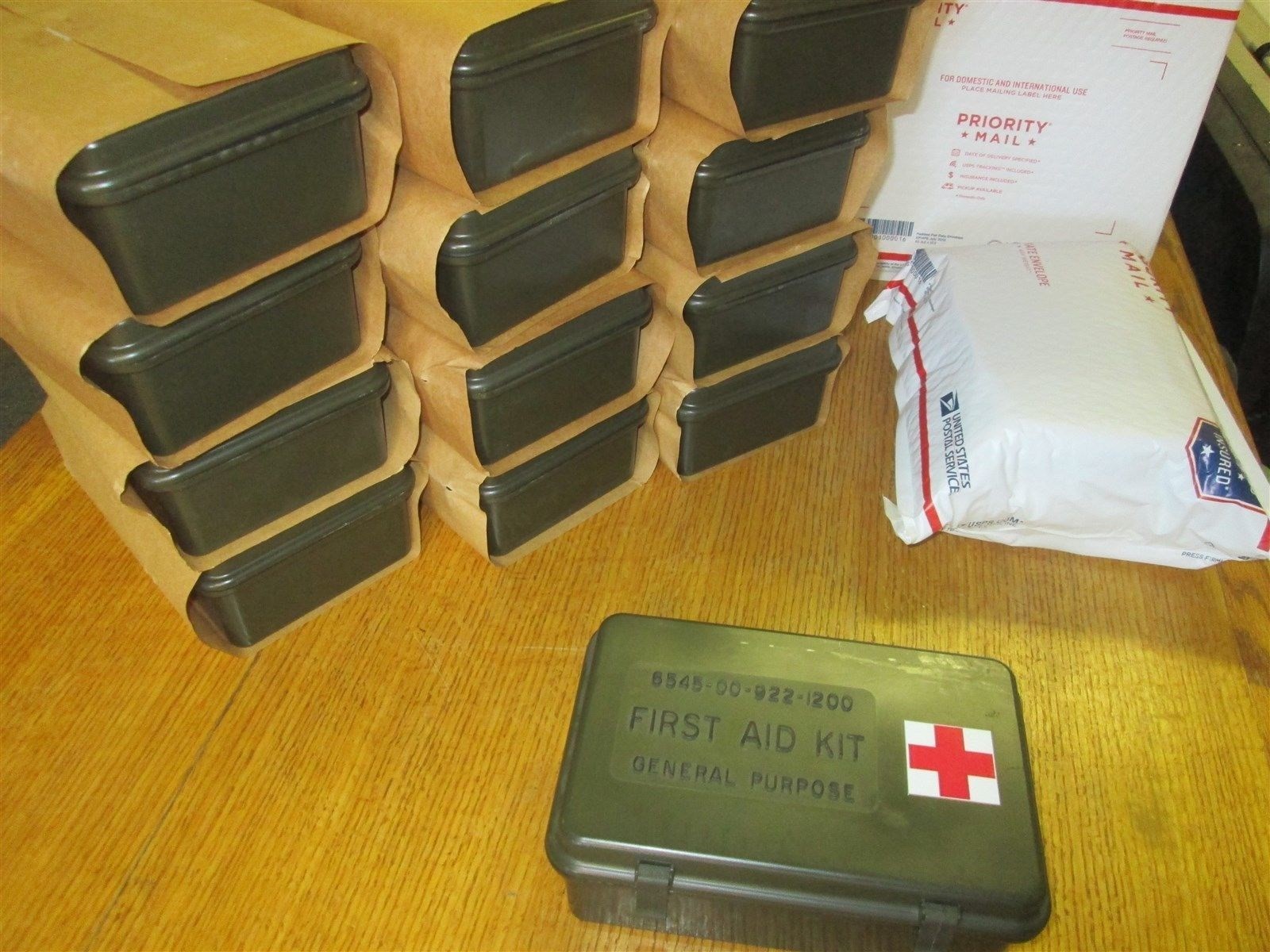 08x5x3 First Aid Kit Dry Box General Purpose Water Tight NSN 6545-00-113-3722
