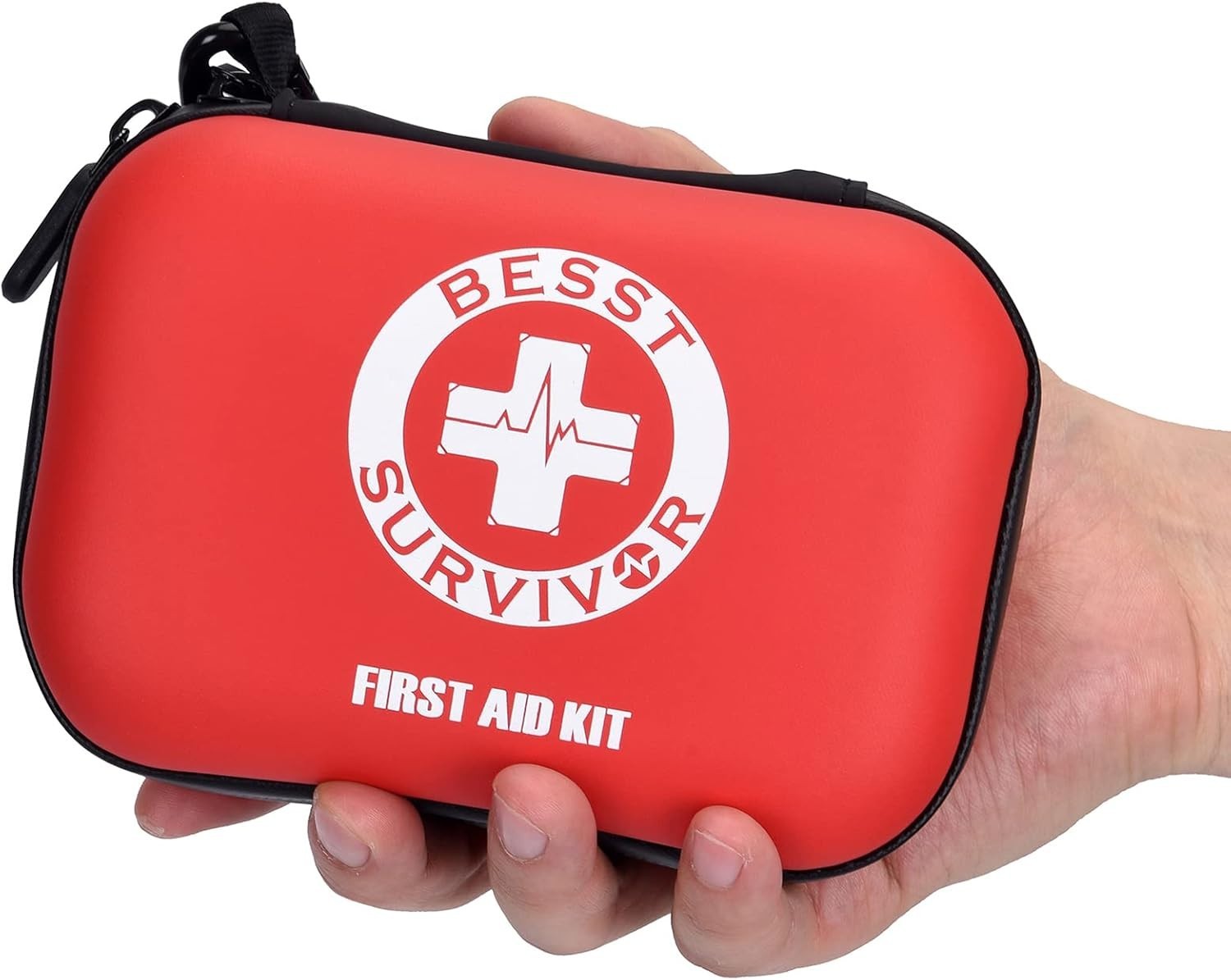Mini First Aid Kit -Small Waterproof Hard Shell Medical Kit with Compartments…