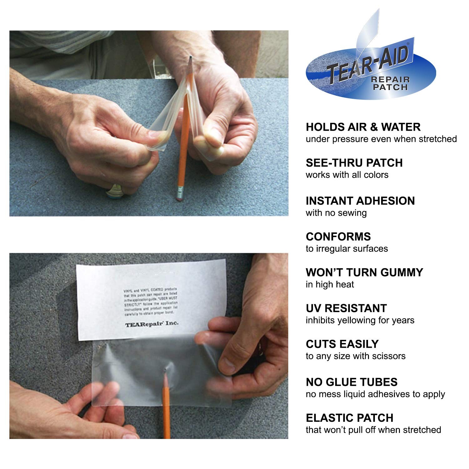 Tear-Aid Vinyl Underwater Repair Kit, 1 Pack, (Pack of 1)