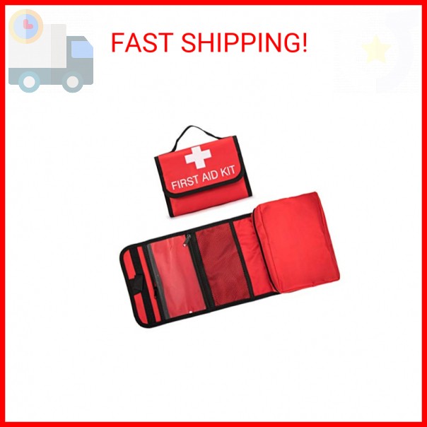 Jipemtra First Aid Bag Tote Empty Small First Aid Kit Bag Outdoor Travel Rescue