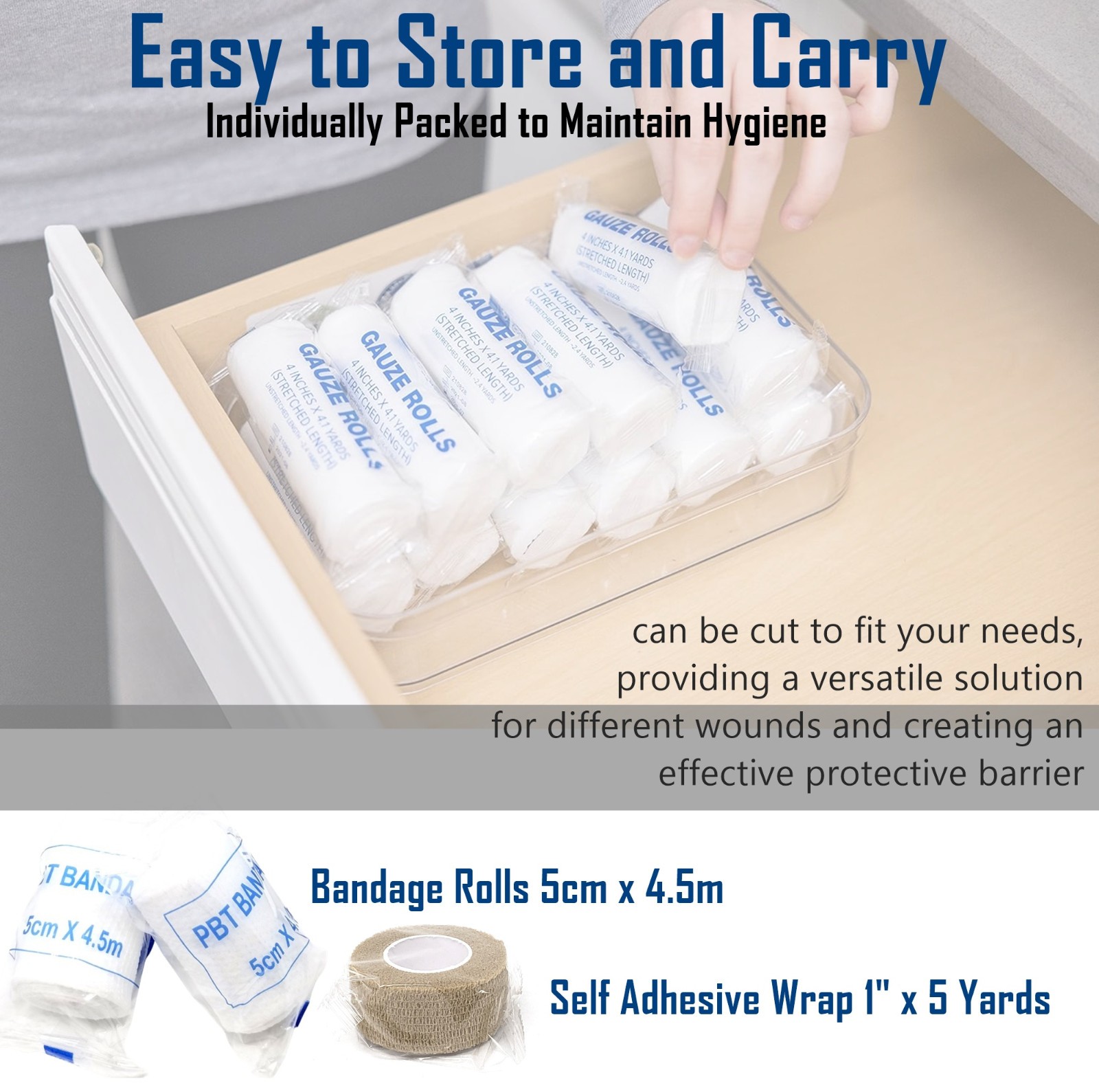 Adventure Medical Kits Trauma Pak First Aid Kit with Sponge Gauze Ointment-101Pc