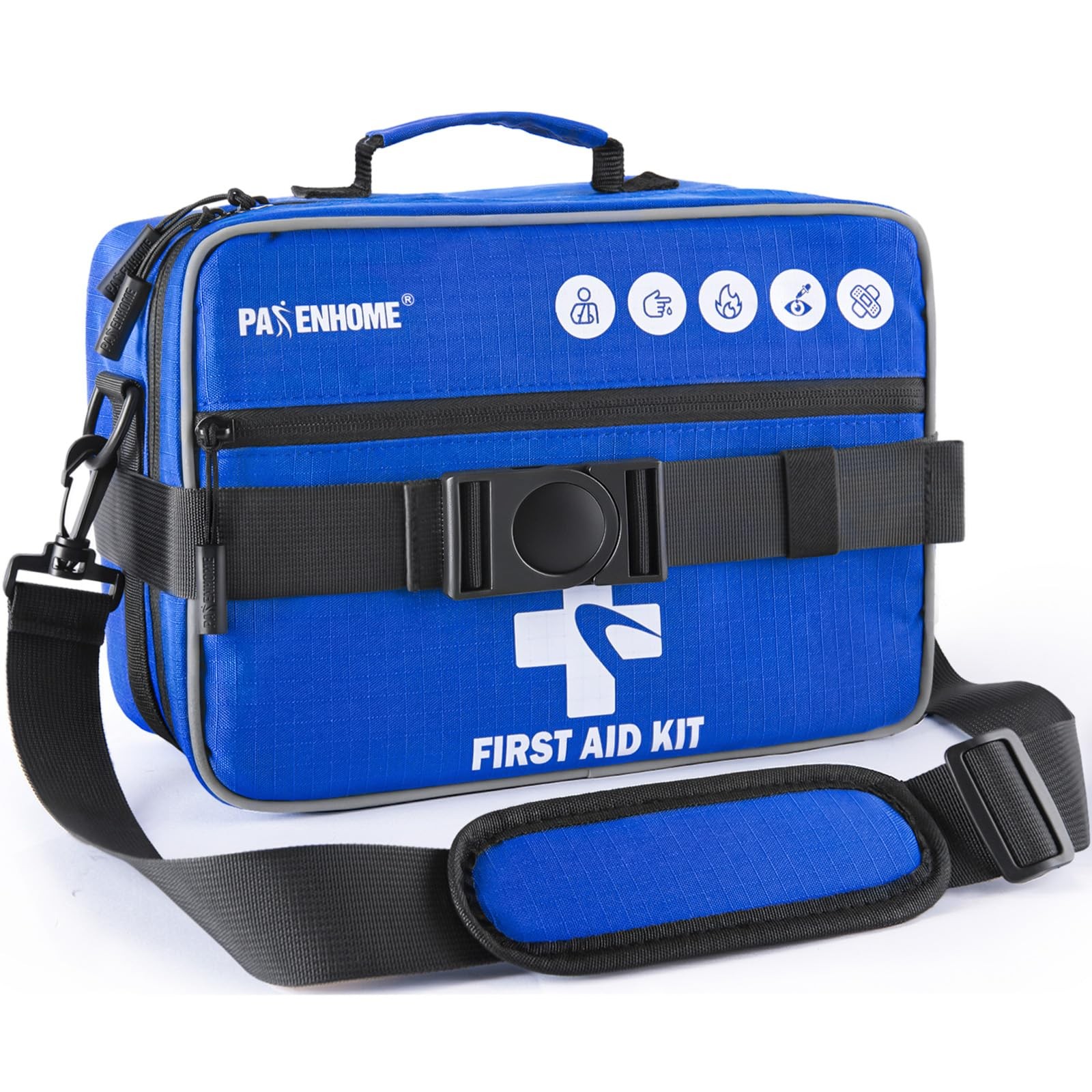 528 PCS Advanced First Aid Kit – Large 6-in-1 Modular Waterproof Well-Organiz…