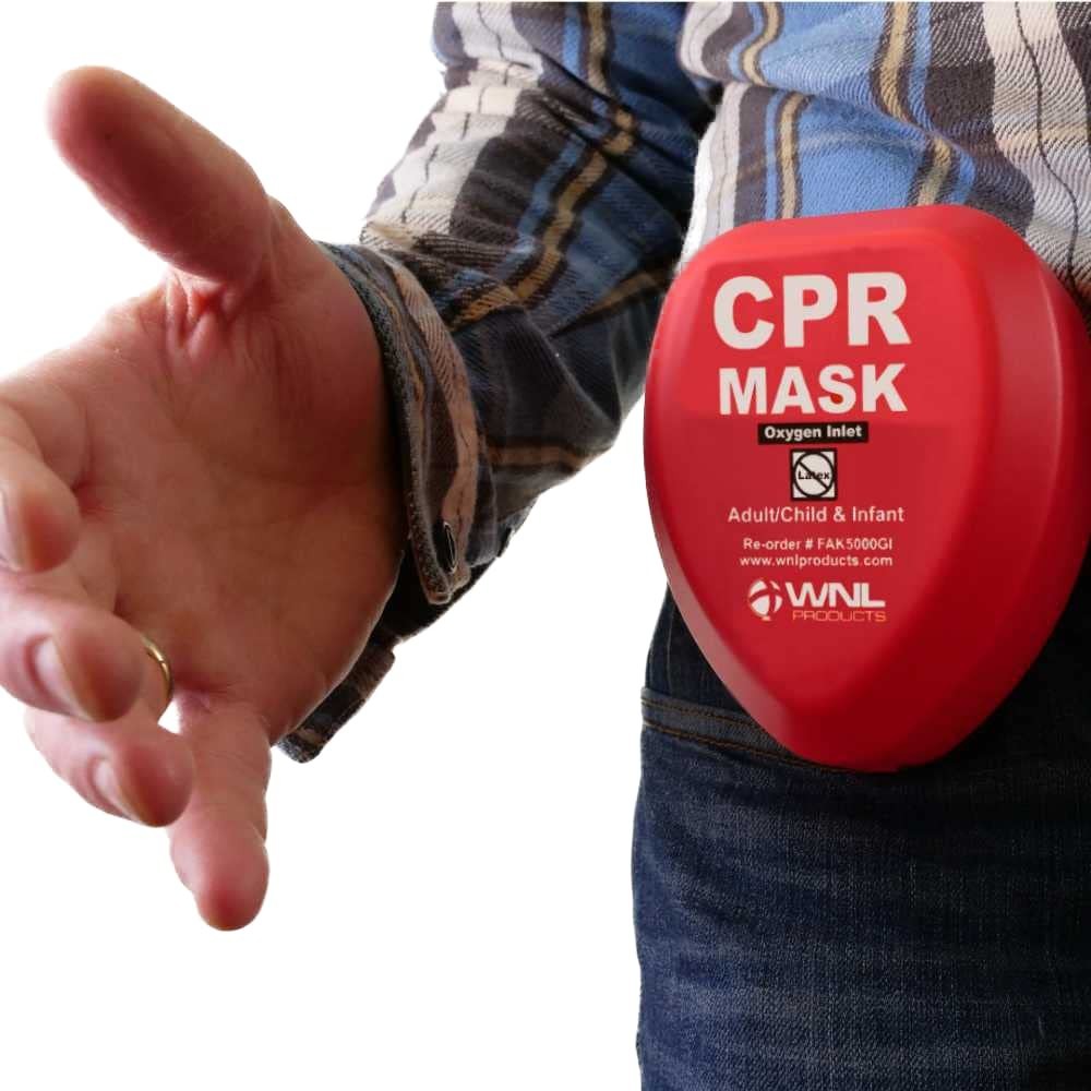 CPR Rescue Mask, Adult/Child & Infant Pocket Resuscitator, Hard Case Kit with…