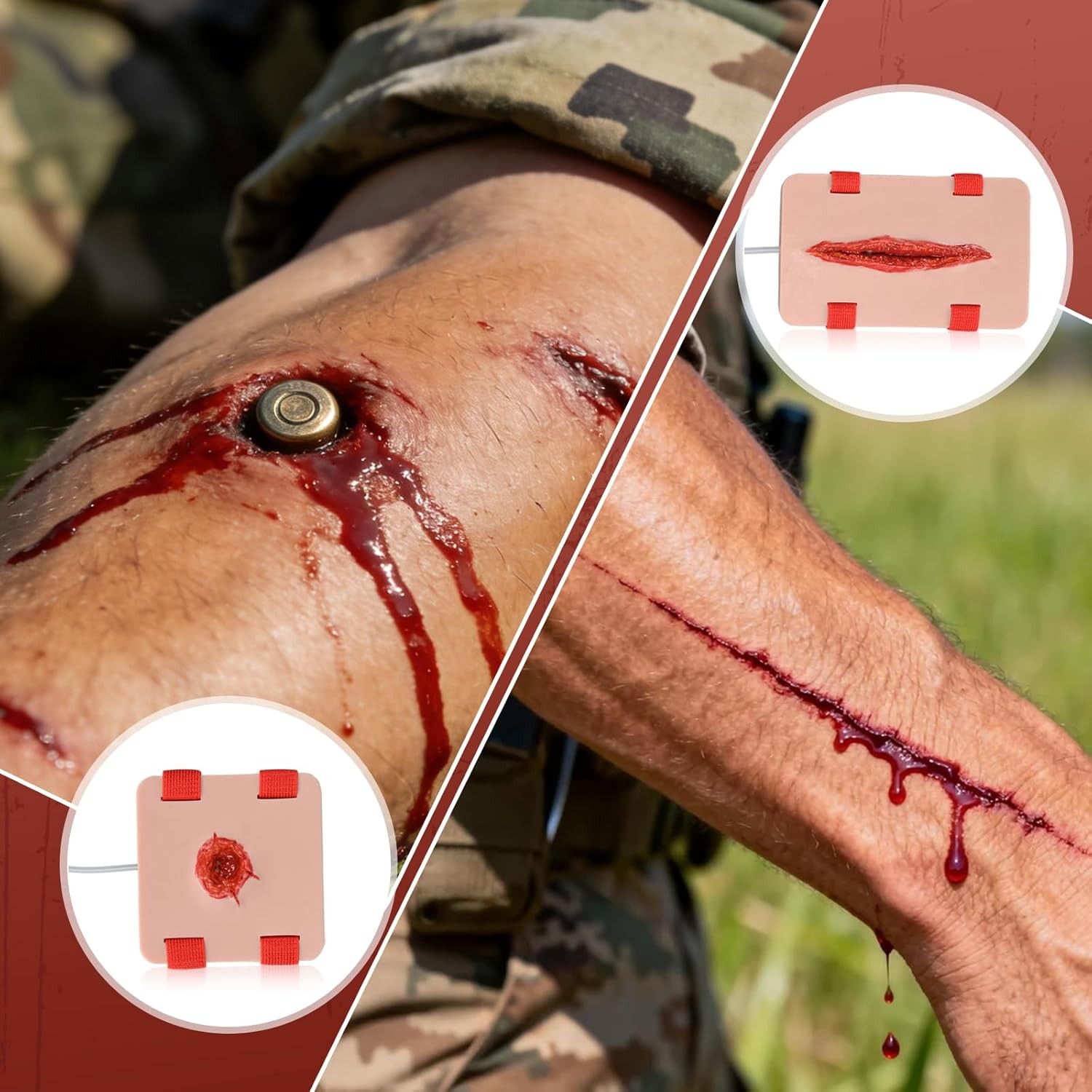 Wearable Bleeding Control Trauma Training Kit Stop the Bleeding Device