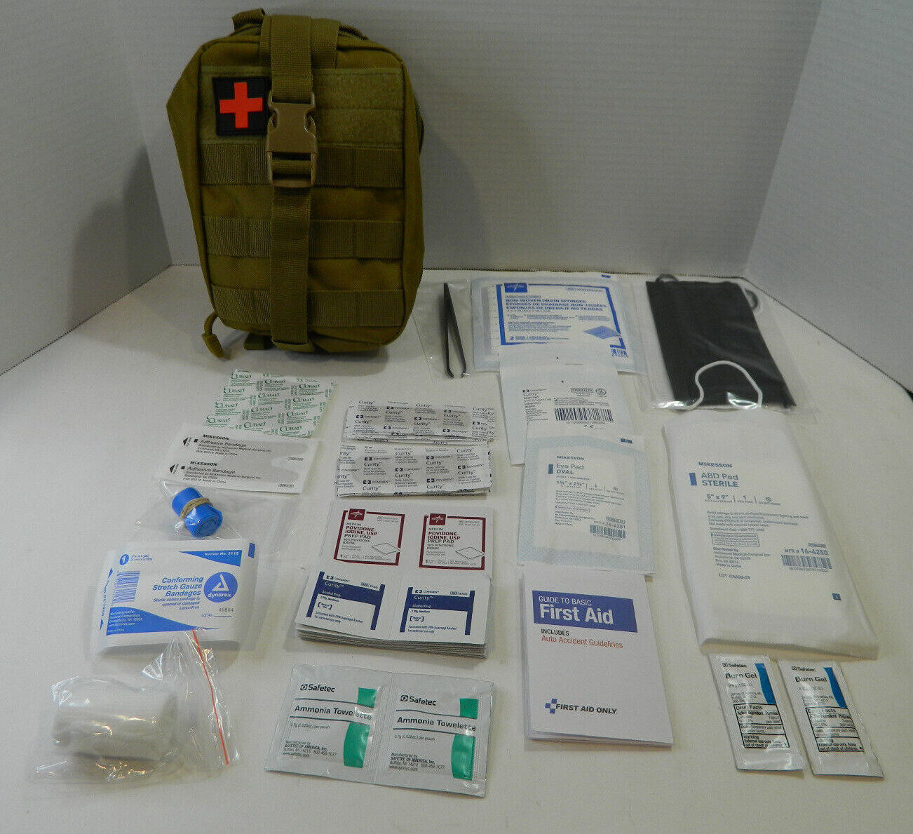 55 Pcs Tactical First Aid Kit Medical Molle Rip Away EMT IFAK Survival Pouch Bag
