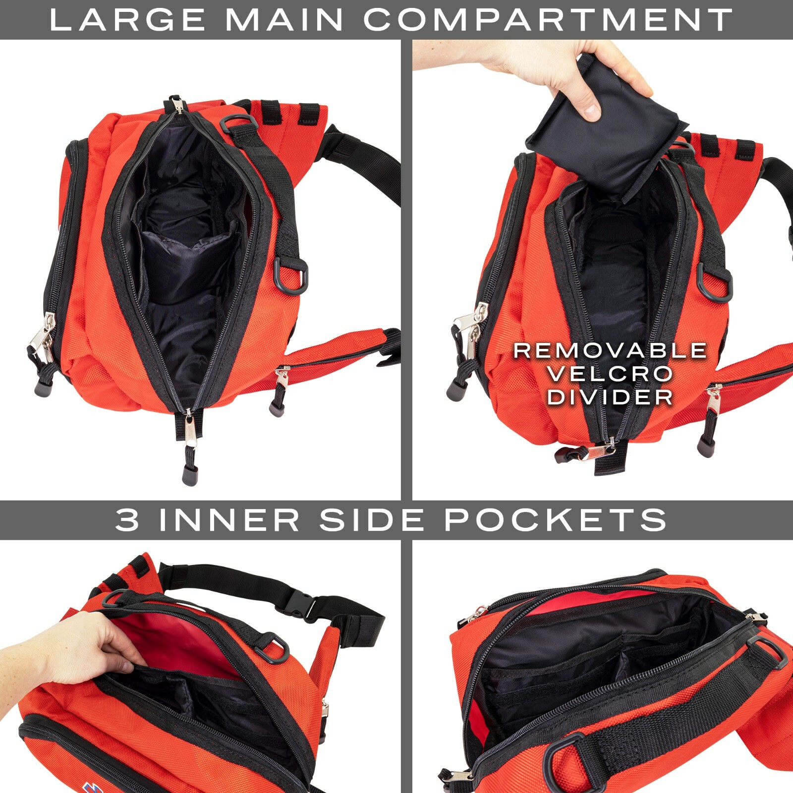 LINE2design First Aid Fanny Pack – Deluxe Paramedic Medical First Responder Bag
