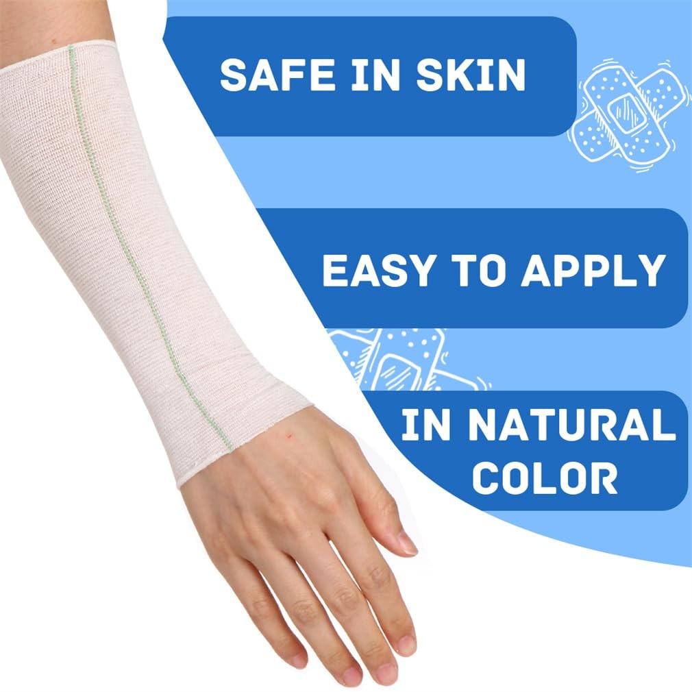 Tubular Elastic Sport Bandage 2inch x 32.8 Feet Reusable 5cmx10m, White