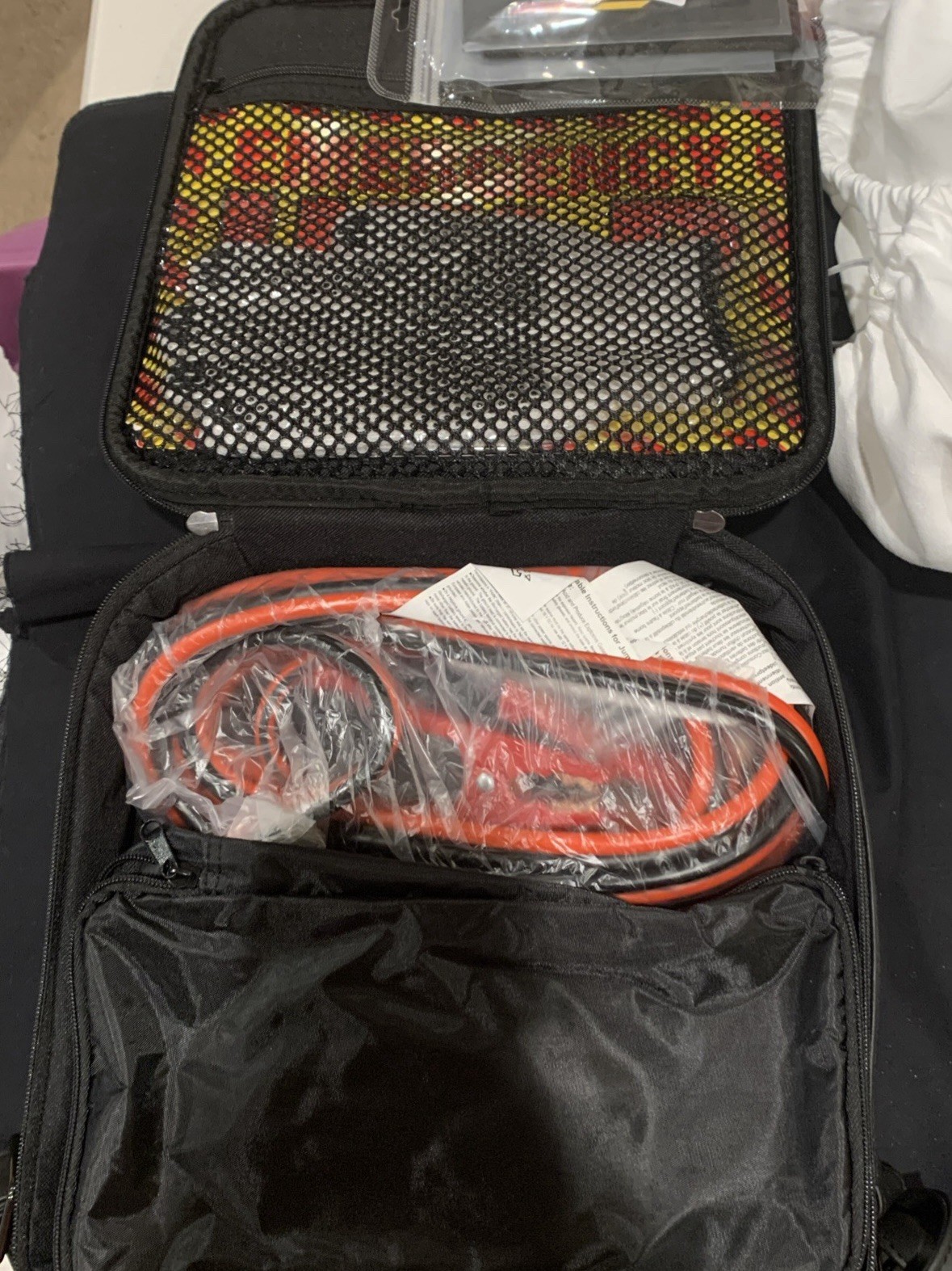 Cadillac First Aid Set 19 Pieces Portable Black Bag Exp 2025 MPN 72575
