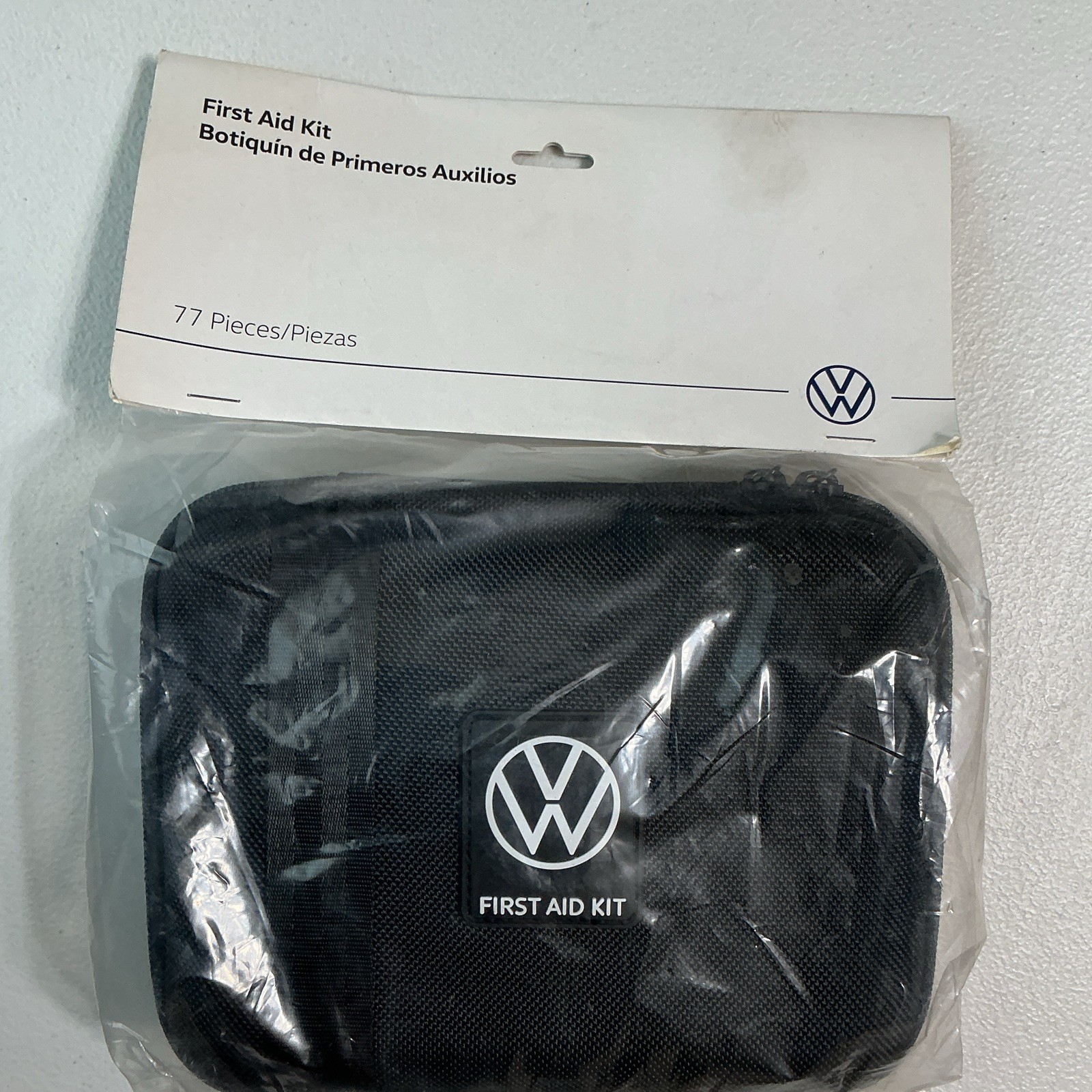 Volkswagen First Aid Kit 77-Piece Portable Black Case MPN 000093108L9B9