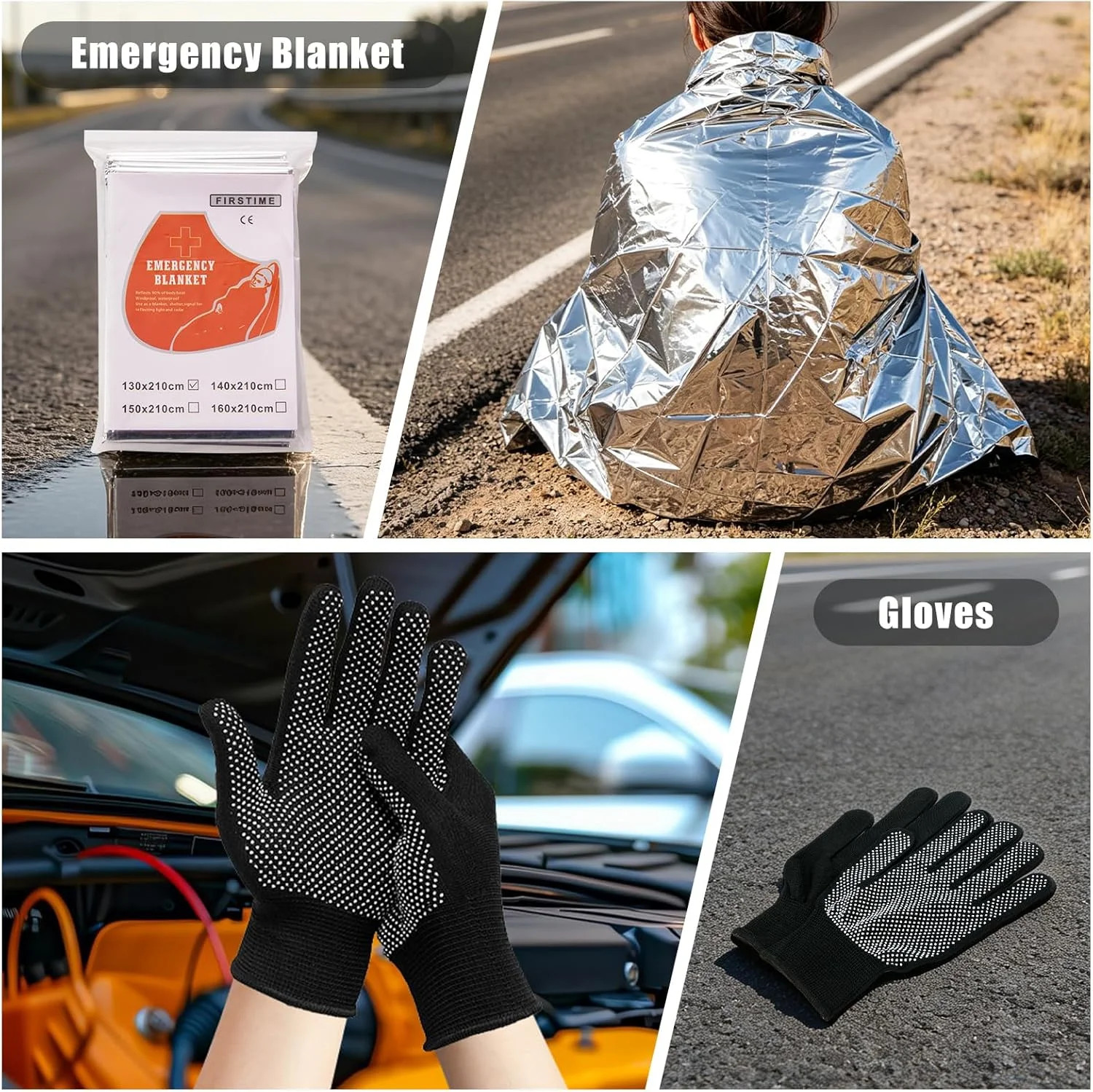 Car Roadside Emergency Kit Automotive Car Safety Kits for Vehicles Woman Man Tee
