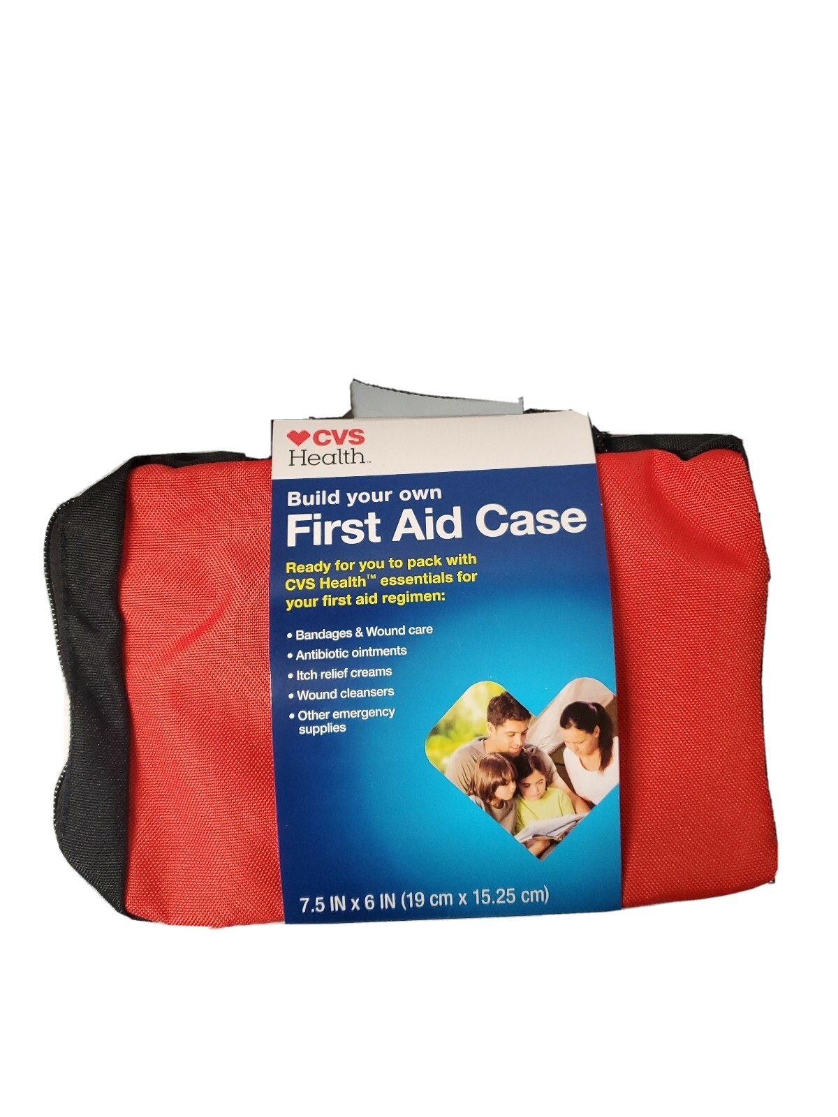 First Aid Case Fill Your Own From CVS Pharmacy Zippered Bag With Pocket