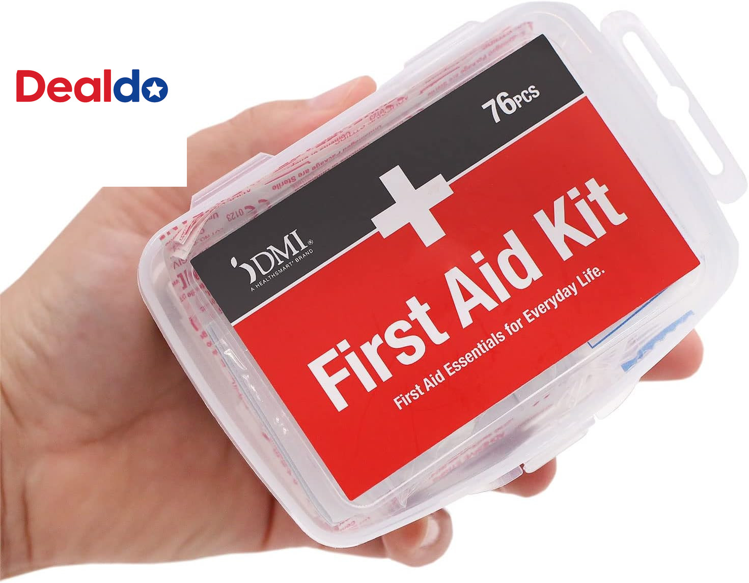 76-Piece First-Aid Kit, Portable All-Purpose Use for Minor Cuts and Scrapes, Dur