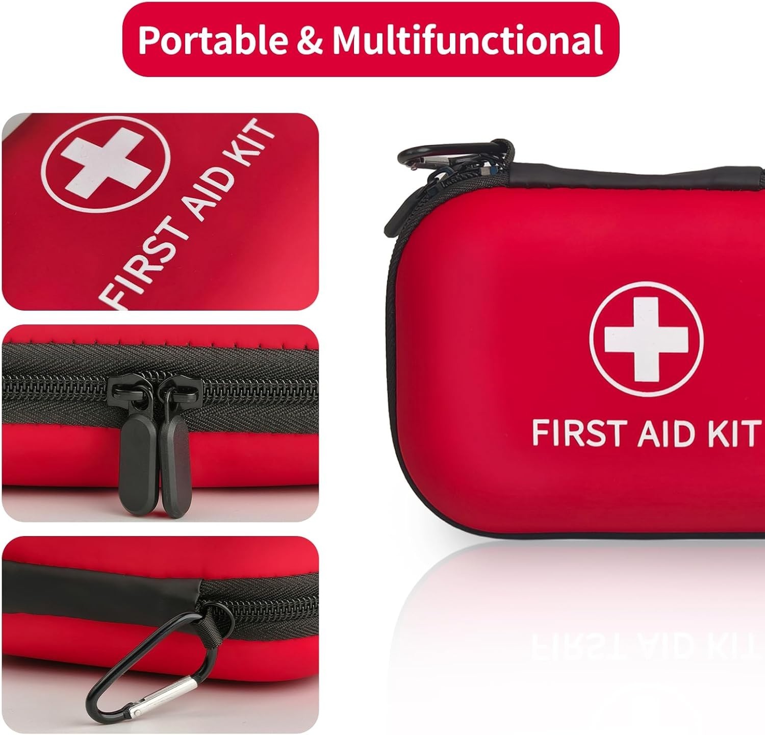 138 Pcs Mini First Aid Kit Travel Size, TSA Approved Small First Aid Kit for …