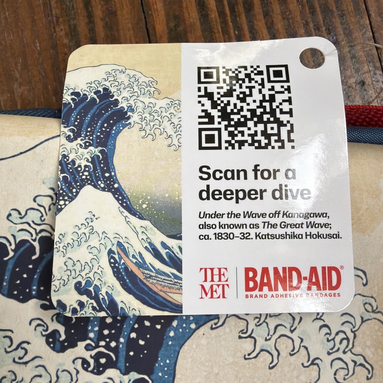 THE MET Band-Aid First Aid Kit Designer Bag, The Wave Katsushika Hokusai, Ltd Ed