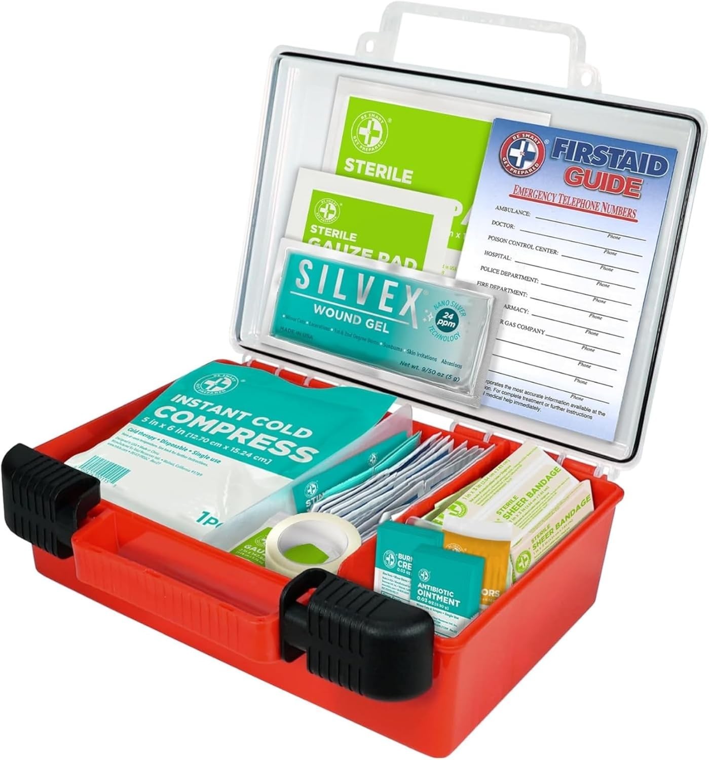 Comprehensive 250-Piece First Aid Kit for Family, Office & Outdoor Preparedness
