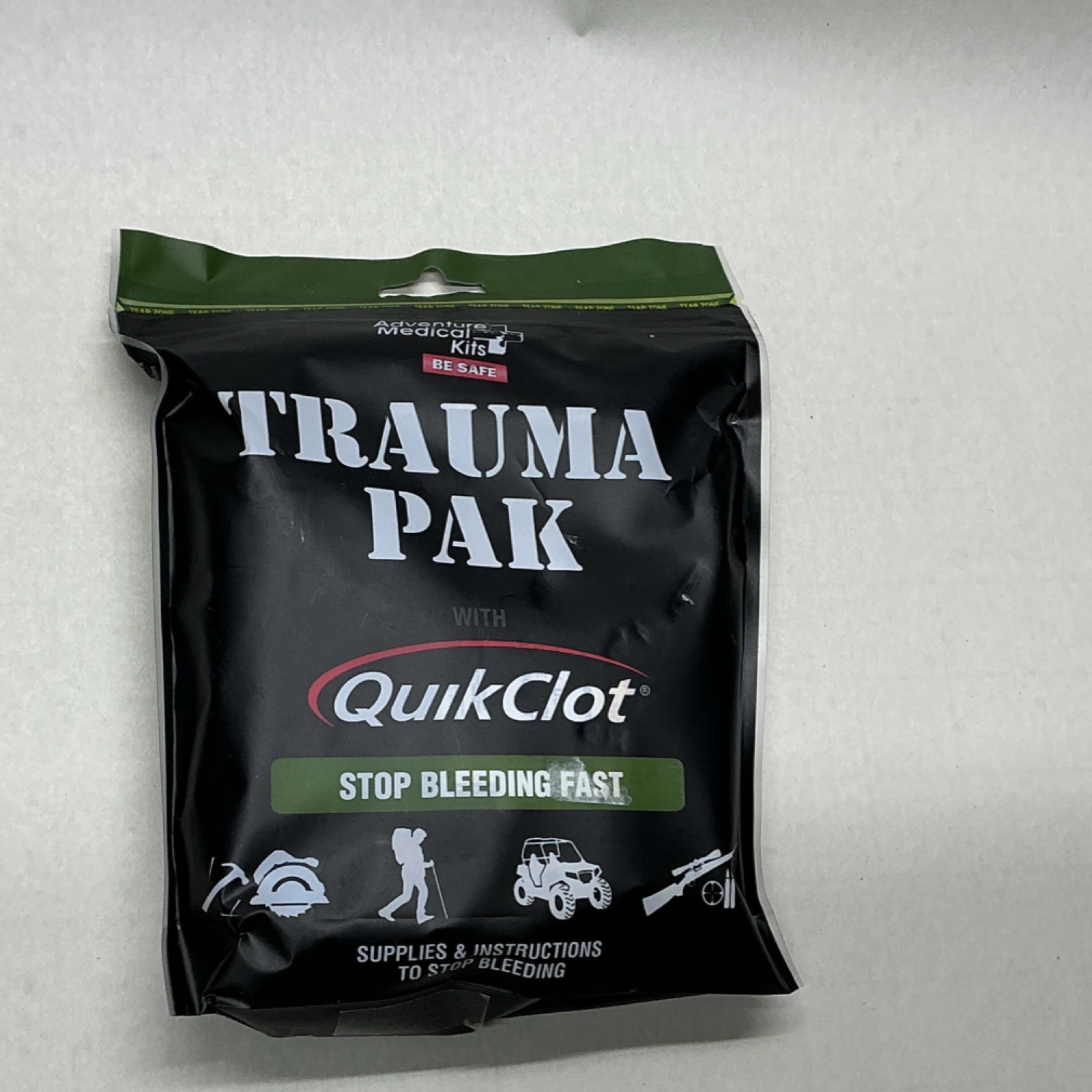 Adventure Medical Kits Trauma Pak with QuikClot Waterproof Sterile First Aid