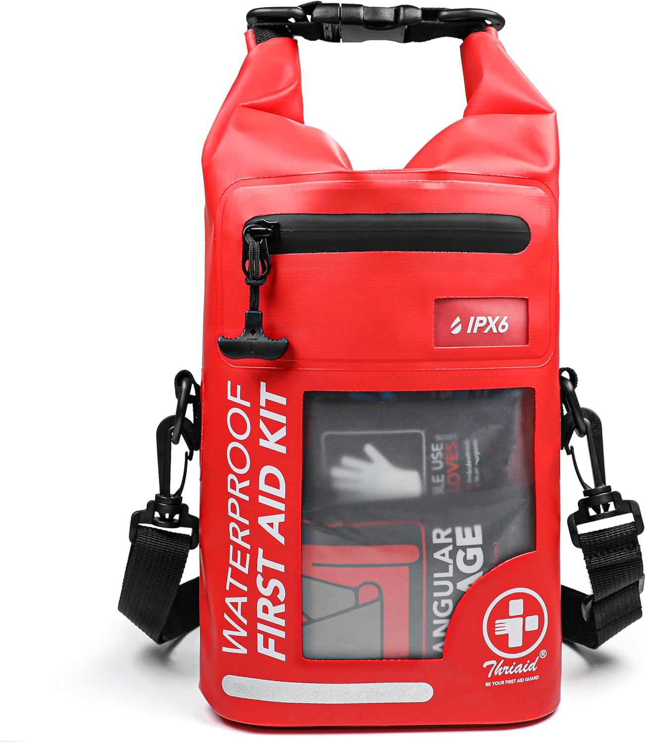 250 PCS Waterproof First Aid Kit, Roll Top Reflective Boat Dry Bag Bug Out Bags,