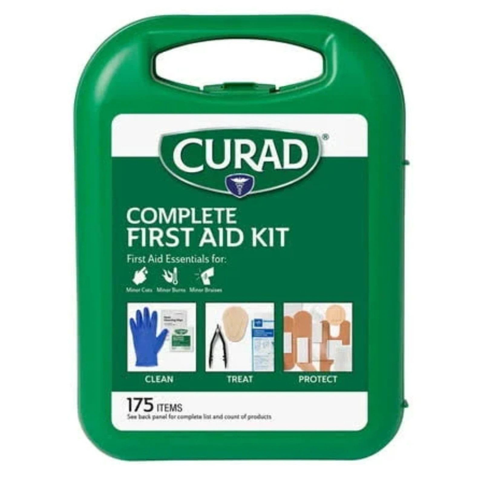 CURAD Complete First Aid Kit 175 Piece Hard Case Emergency Medical Kit NewSealed