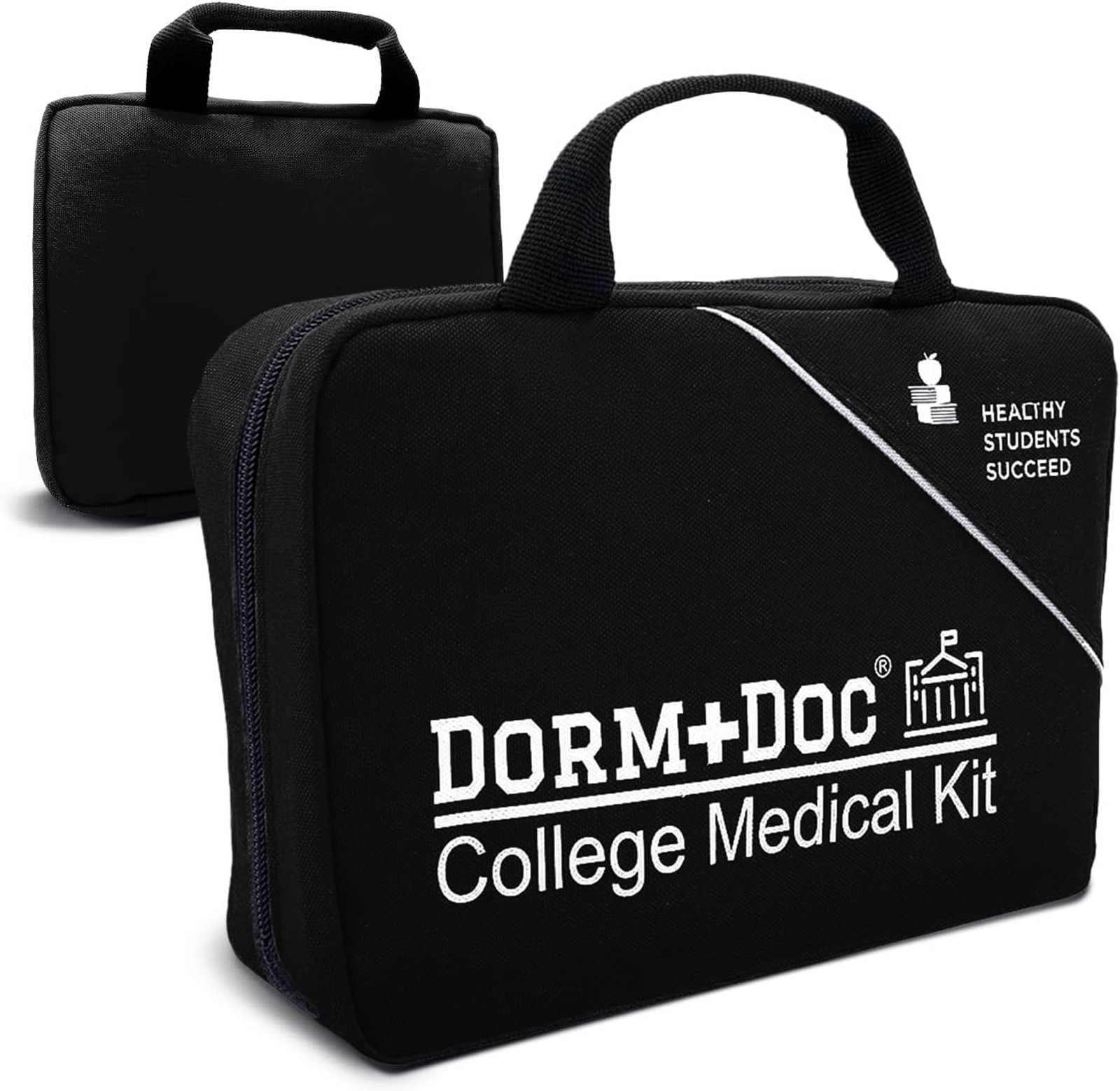 First Aid Kit, Compact Emergency Medical Supplies 175 PCS, Black, Dorm School