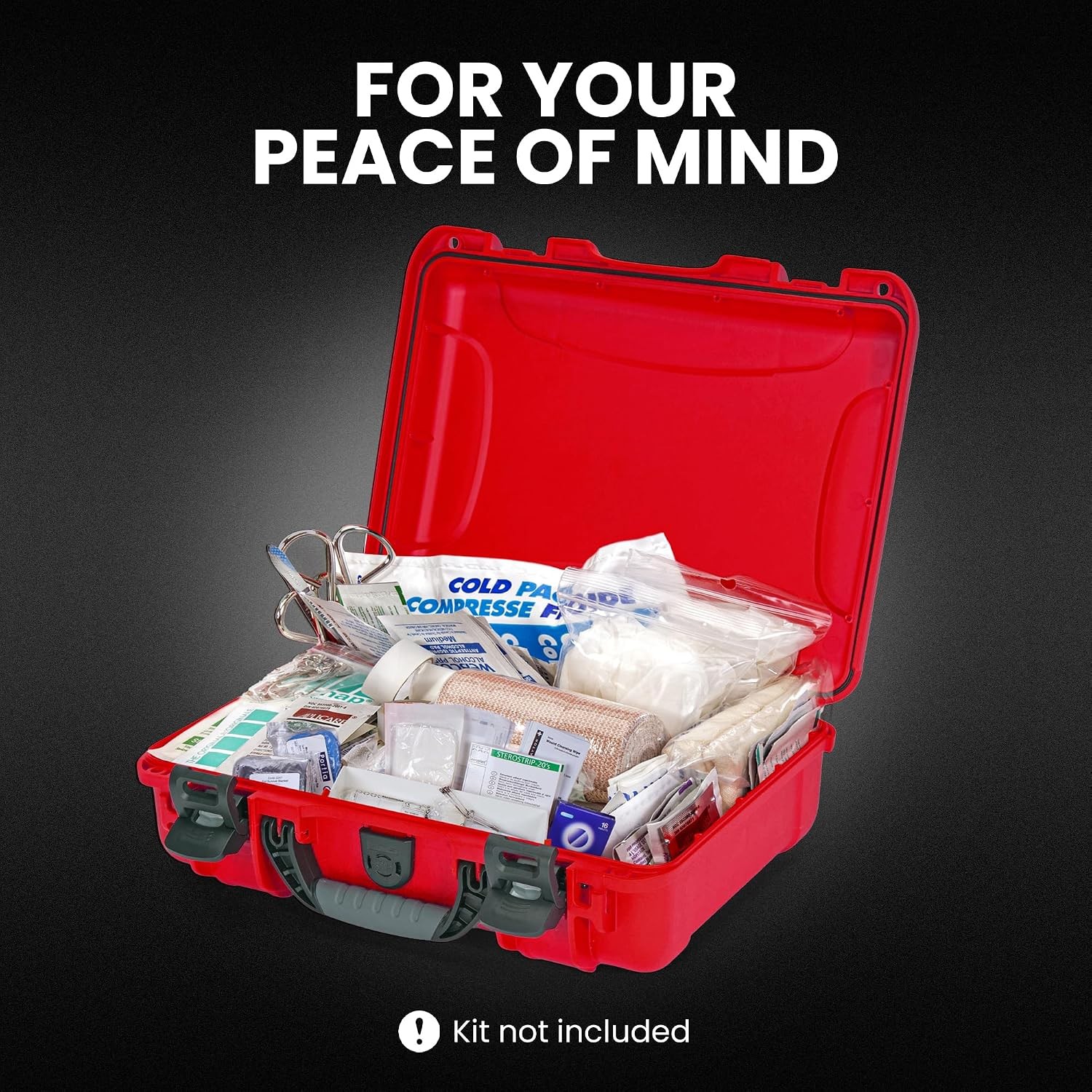 NANUK 910 Waterproof First Aid Box Empty – Durable, Medical First Aid Organizer