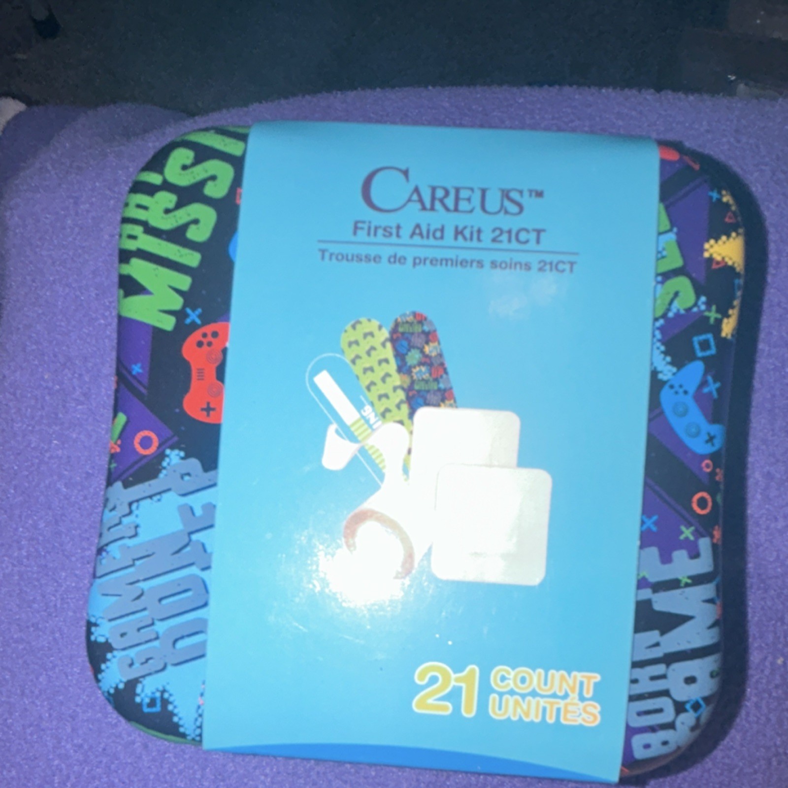 Careus First Aid Kit 21CT 21 Count Zip Case Multicolor First Aid Use