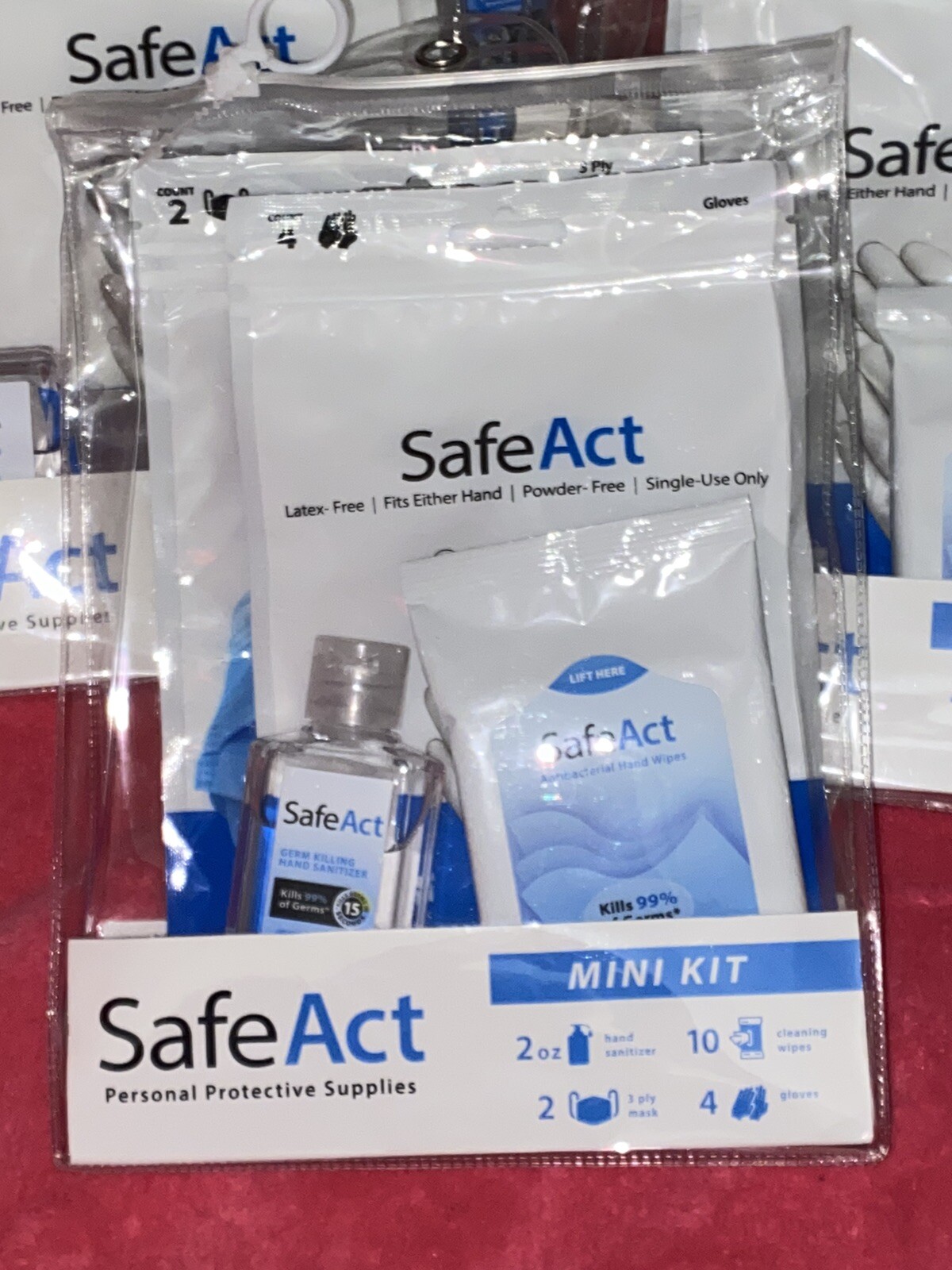 5- SAFE ACT Personal Protective Supply Mini/Travel Kit PPE NEW/SEALED Ships Fast