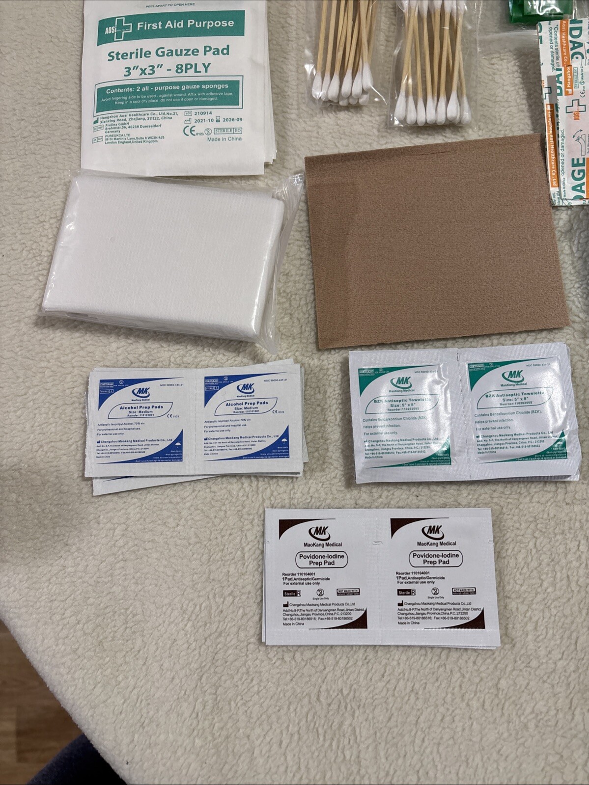 Protect Life First Aid Kit in Red Zipper Bag Expiration 11/2026 NIP
